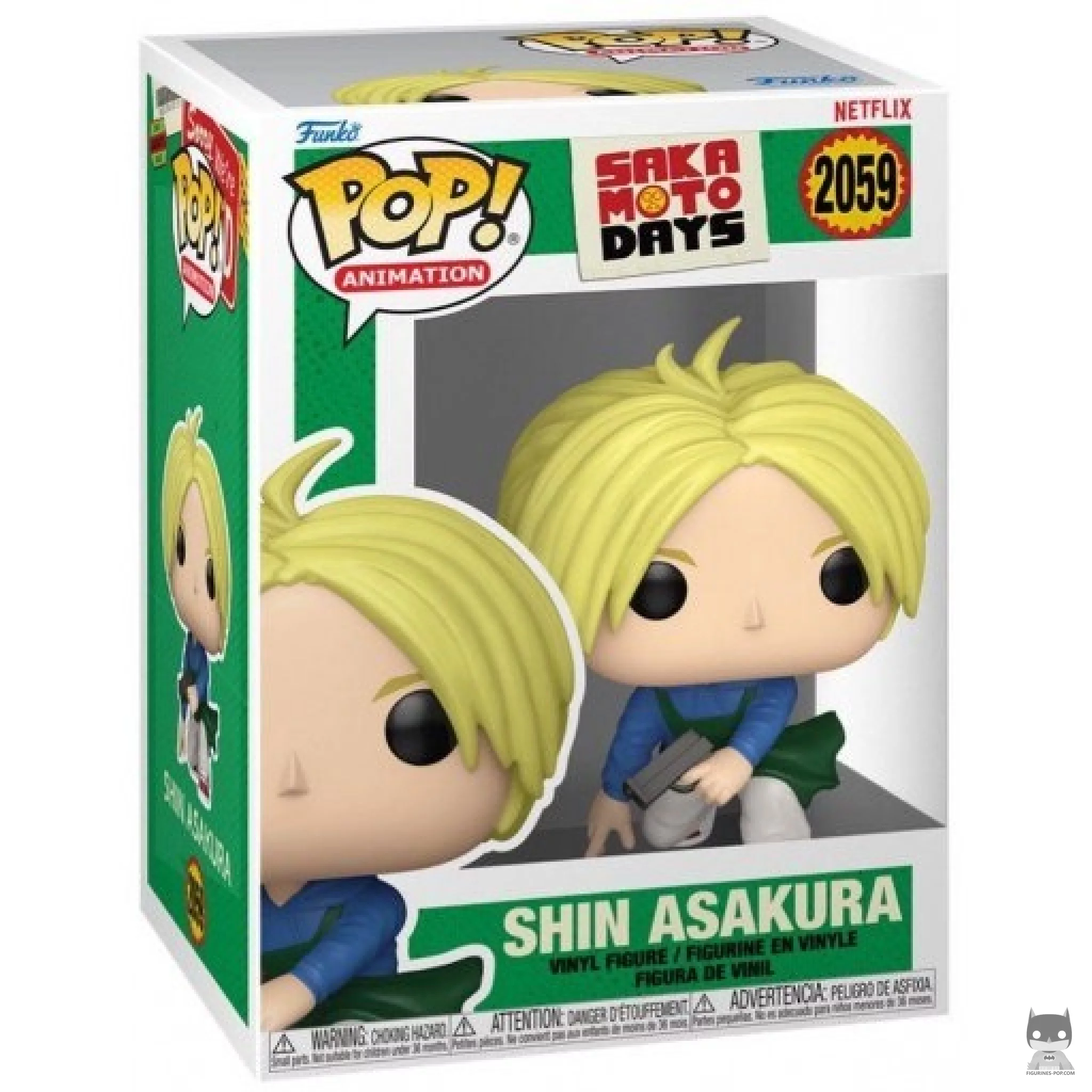 Figura Funko Pop! Shin Asakura en su caja