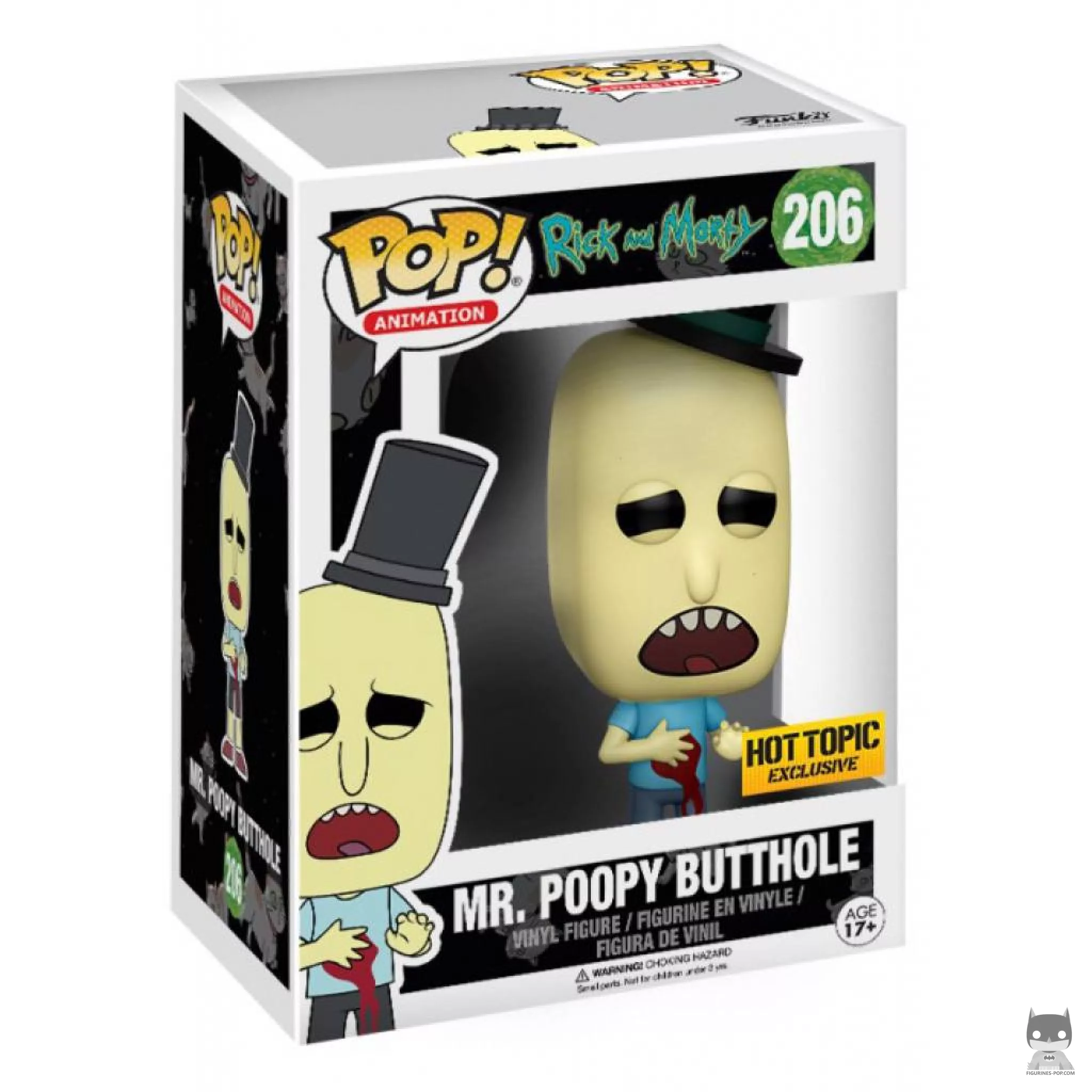 Figura Funko Pop! Mr. Poopy Butthole (Ensangrentado) en su caja