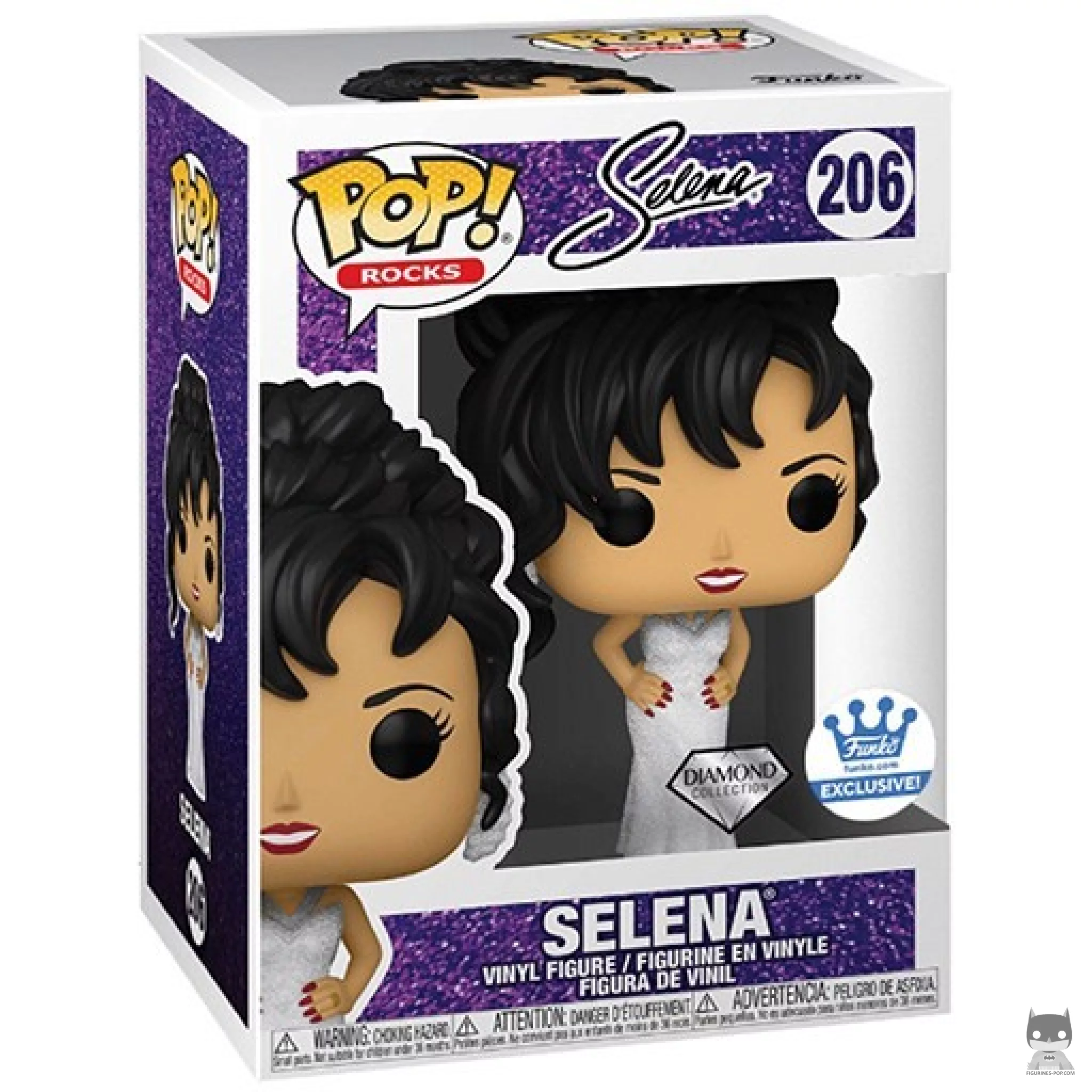 Figura Funko Pop! Selena (Purpurina diamante) en su caja