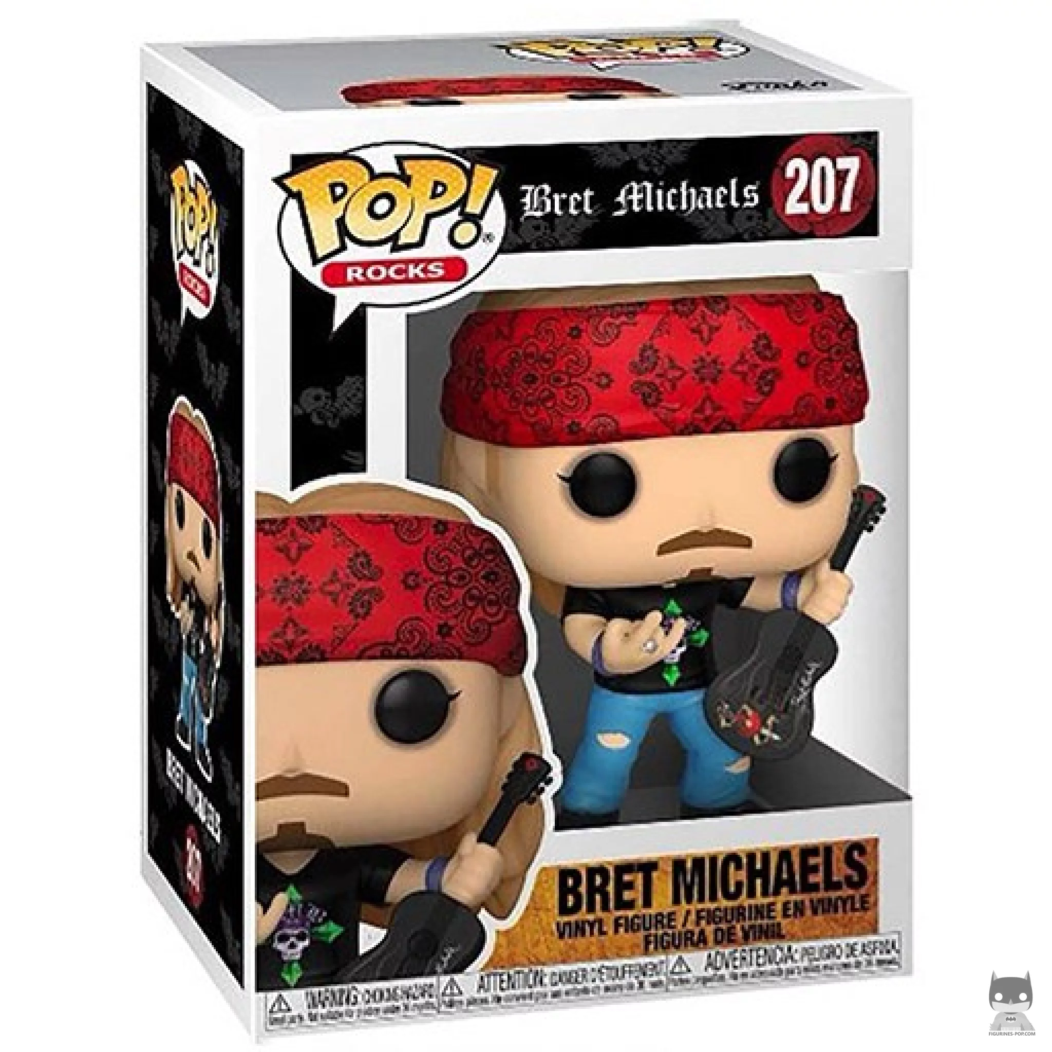 Figura Funko Pop! Bret Michaels en su caja