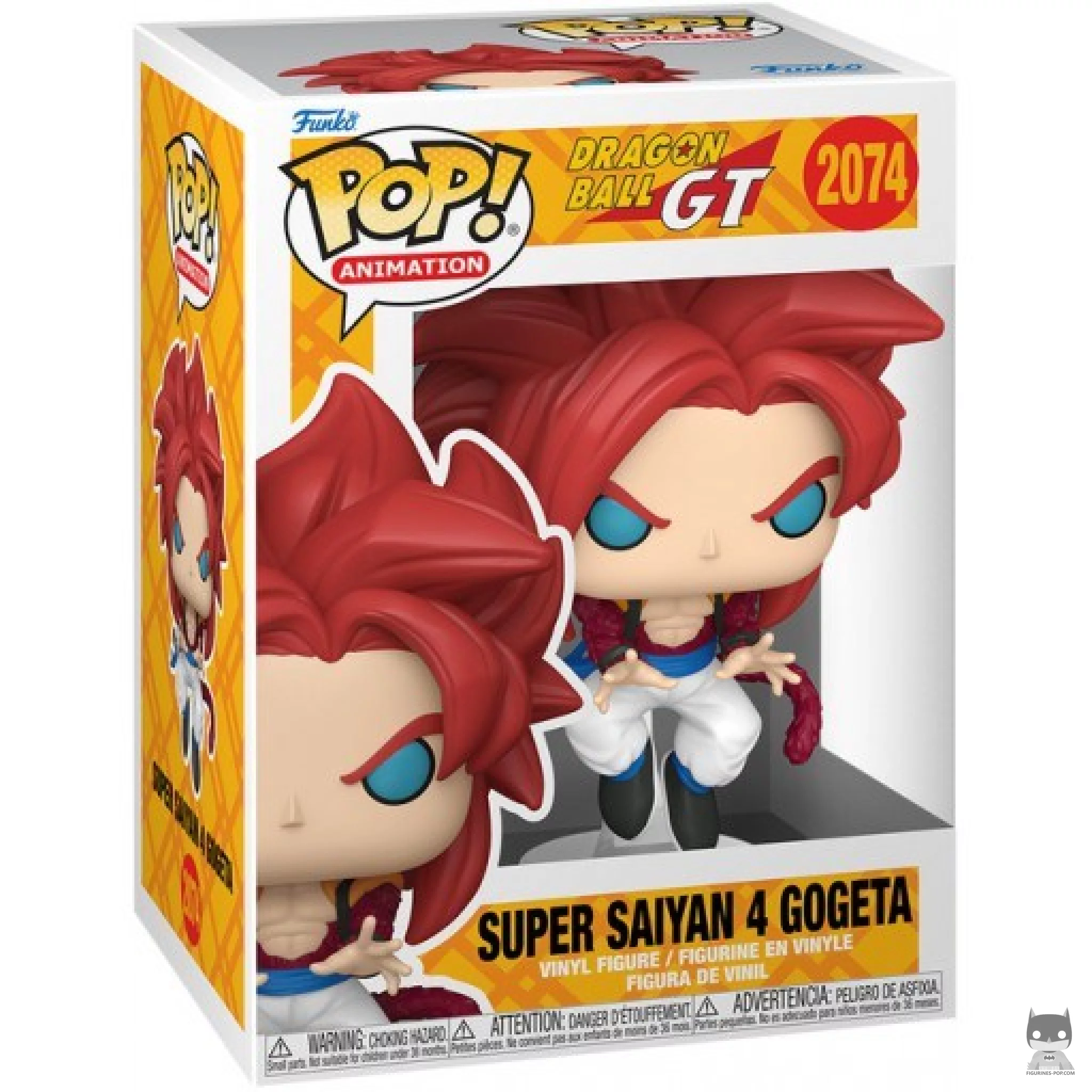 Figura Funko Pop! Gogeta Super Saiyan 4 en su caja