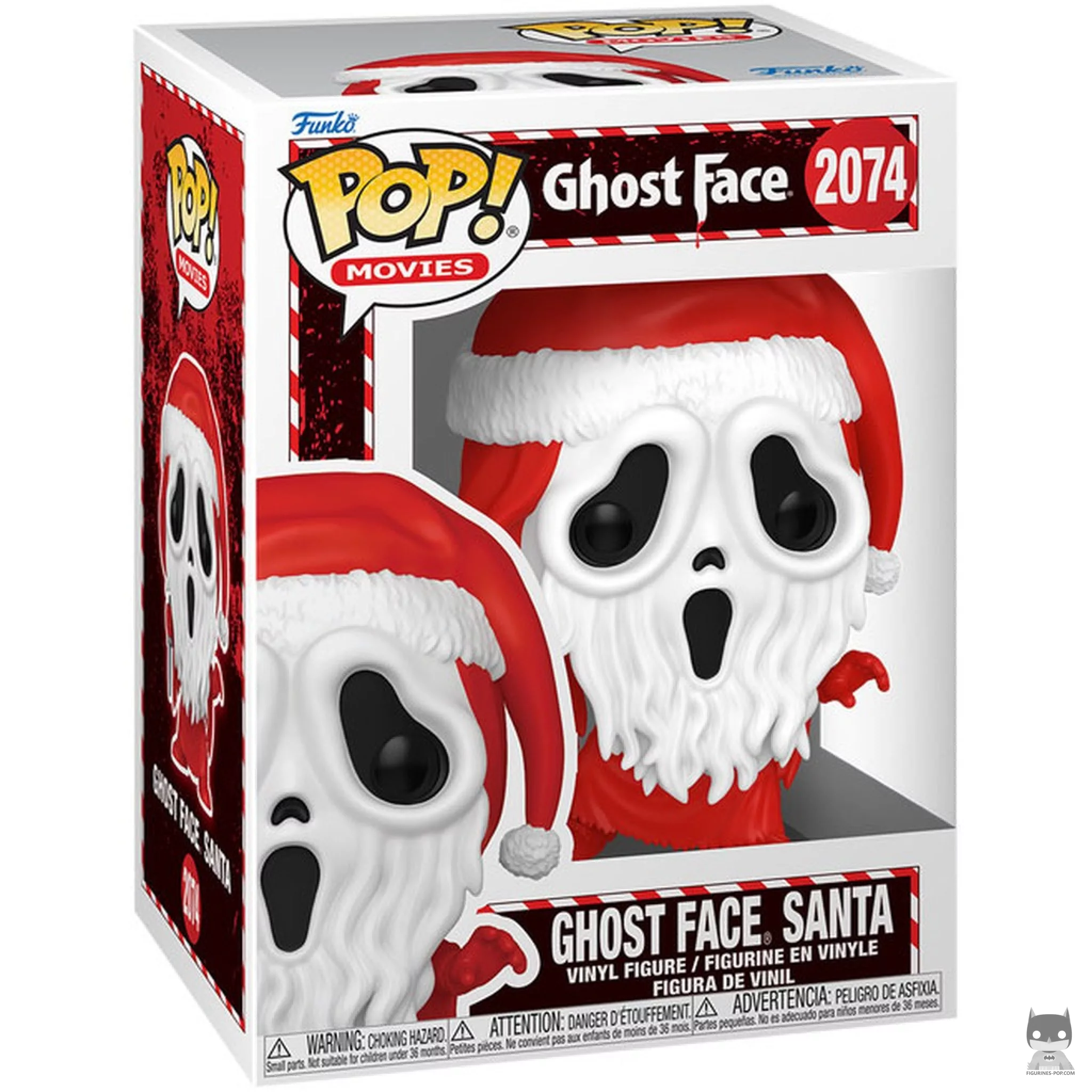 Figura Funko Pop! Ghost Face Papá Noel en su caja