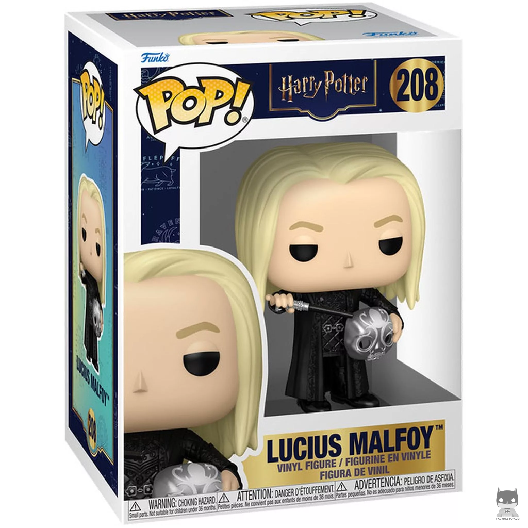 Figura Funko Pop! Lucius Malfoy (Mortífago) en su caja