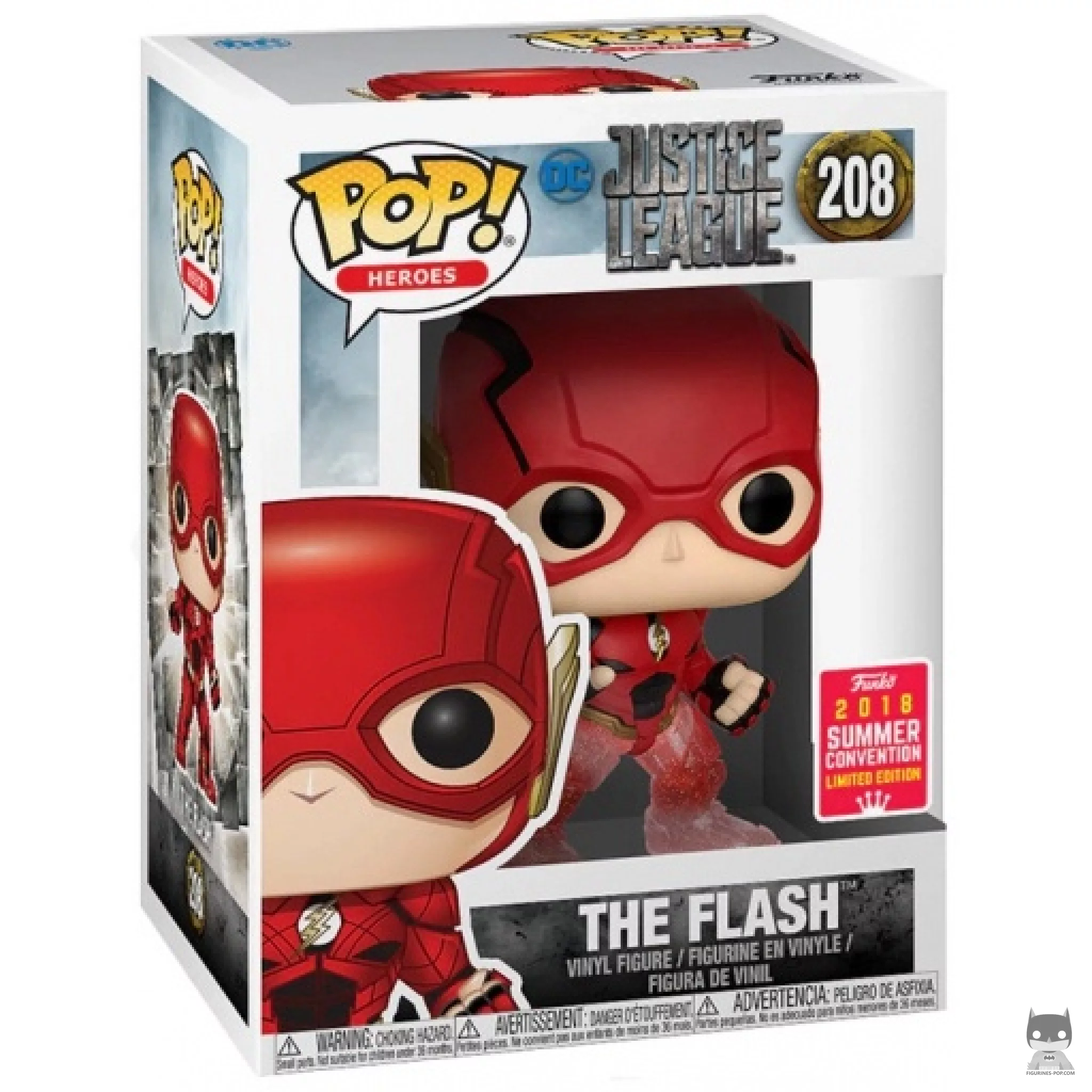 Figura Funko Pop! Flash (Translúcido) en su caja