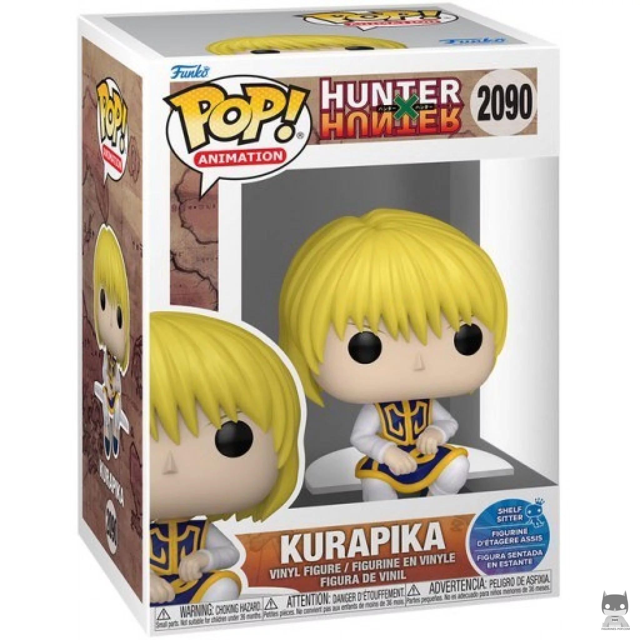 Figura Funko Pop! Kurapika (Shelf Sitter) en su caja