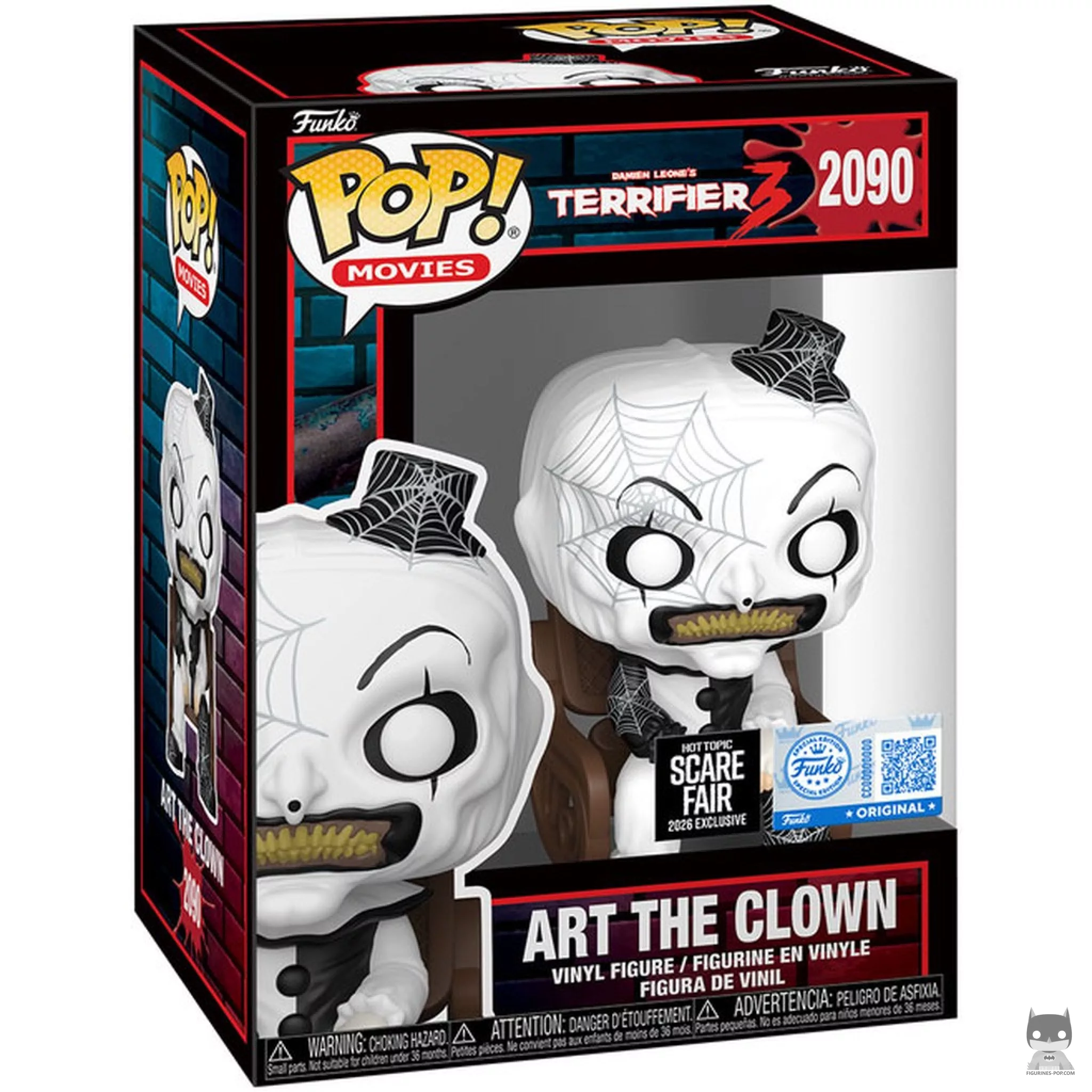 Figura Funko Pop! Art el Payaso en la mecedora en su caja