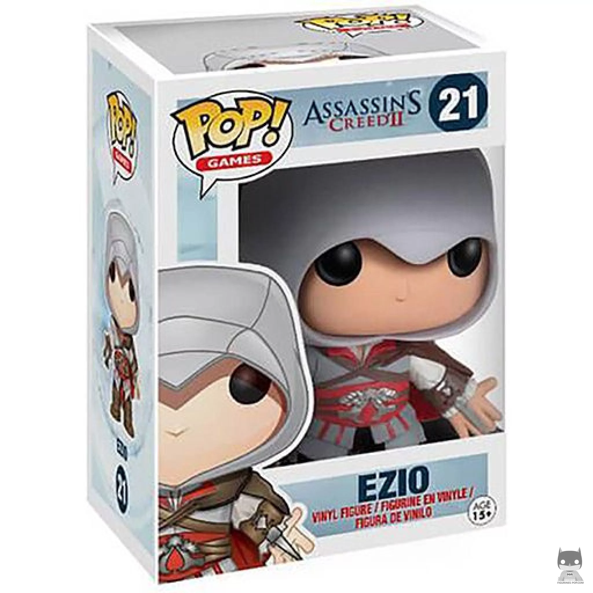Figura Funko Pop! Ezio Auditore en su caja