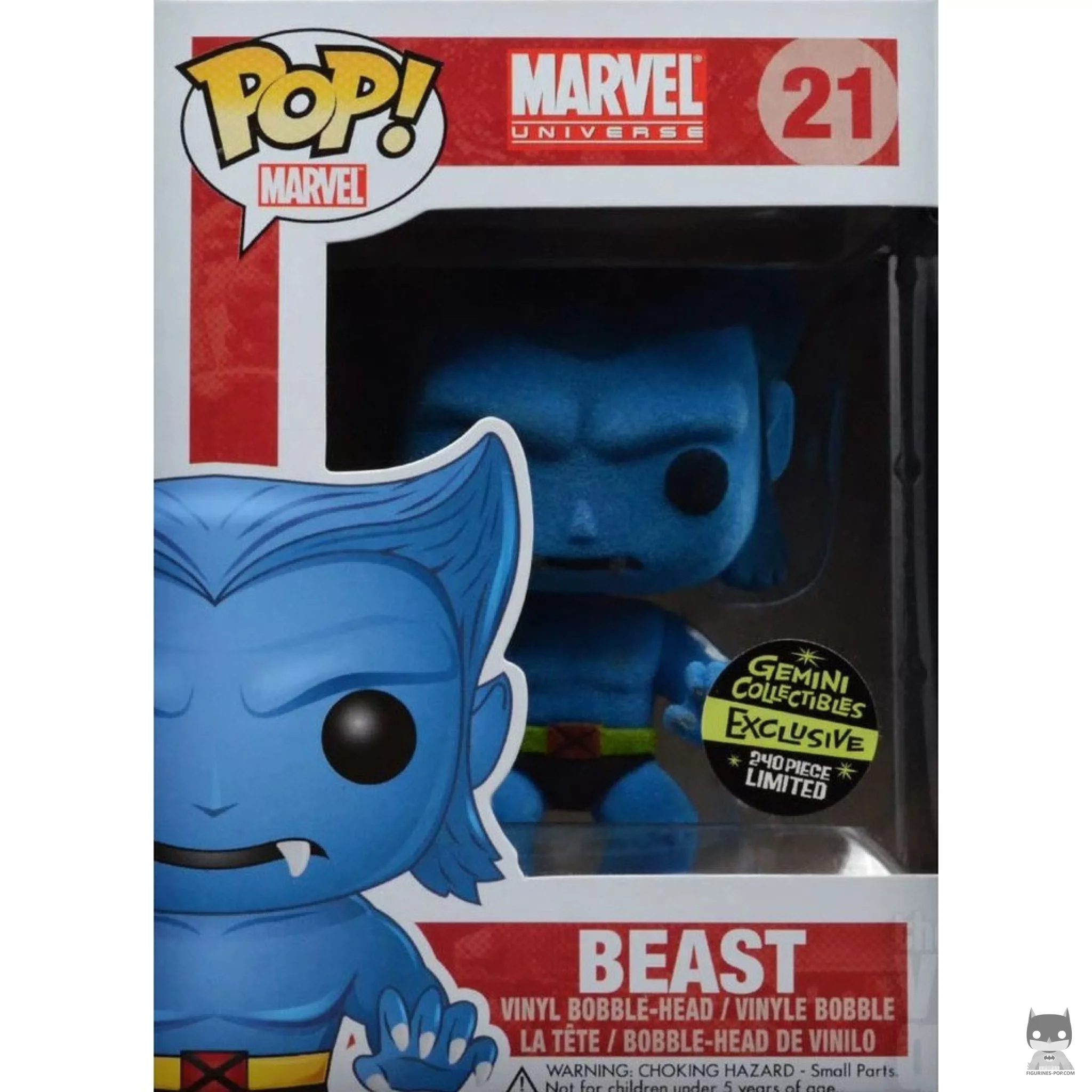 Figura Funko Pop! Bestia (Flocado) en su caja