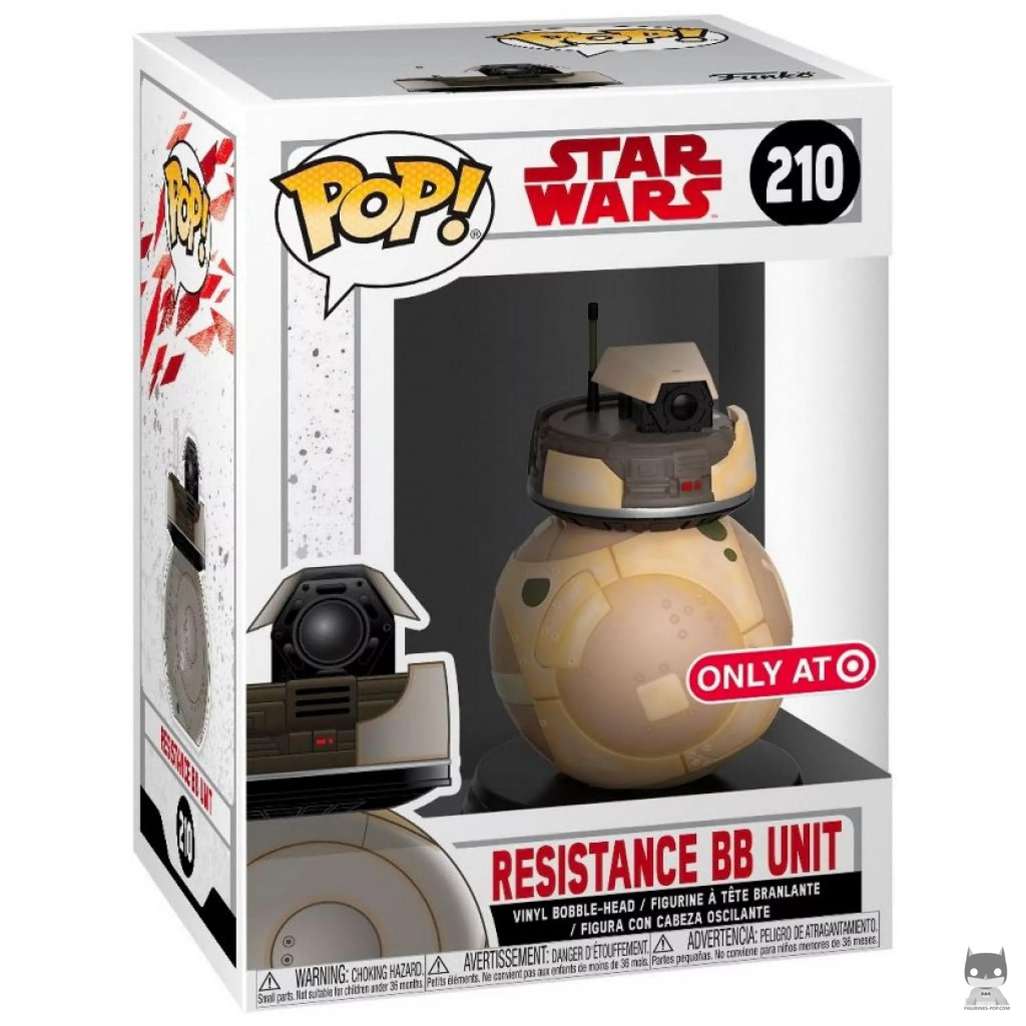 Figura Funko Pop! Resistance BB Unit (Naranja) en su caja