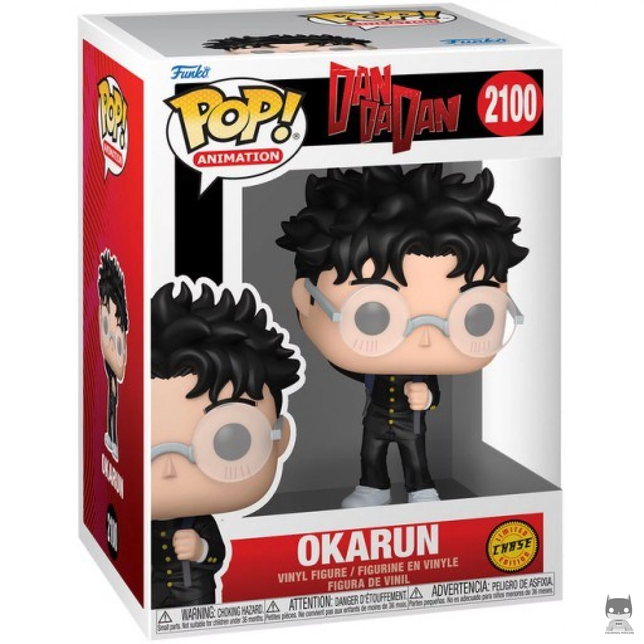 Figura Funko Pop! Okarun (Transformado) (Chase) en su caja