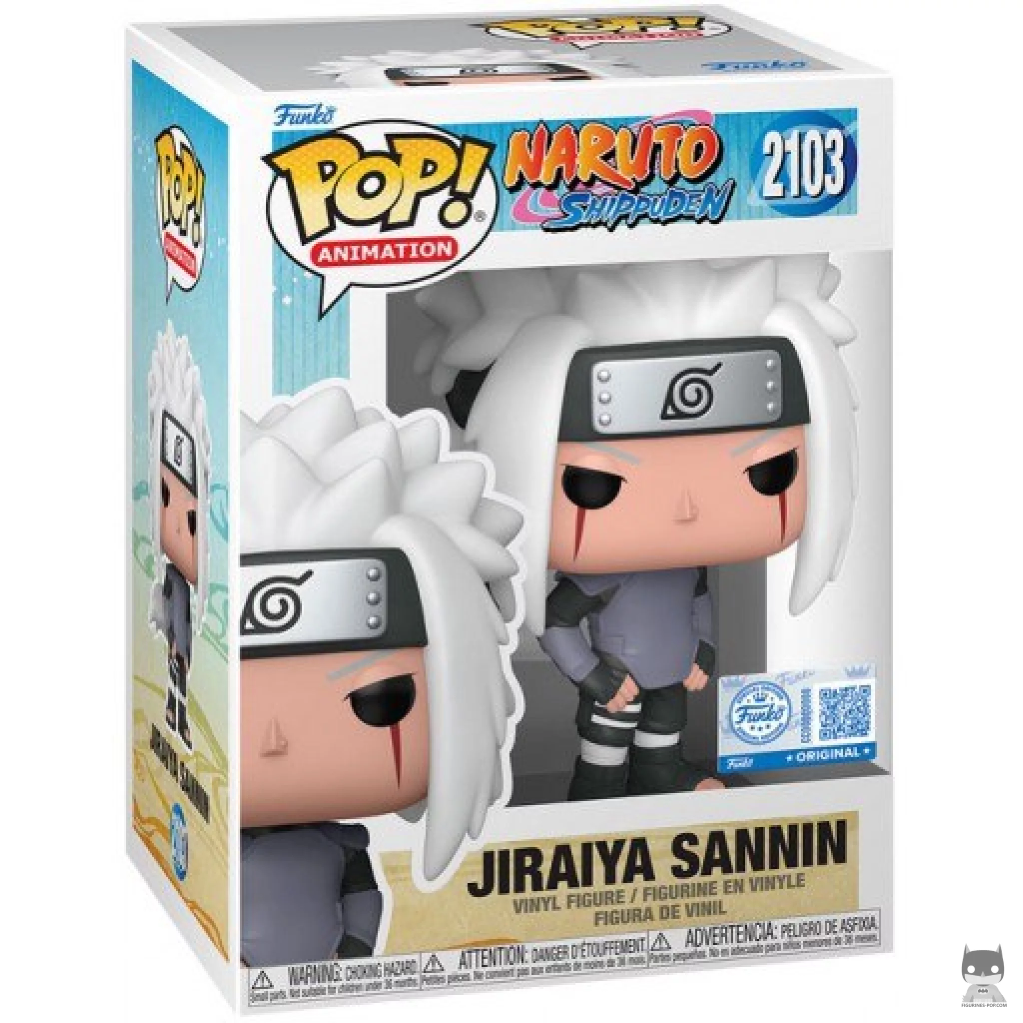 Figura Funko Pop! Jiraiya Sannin en su caja