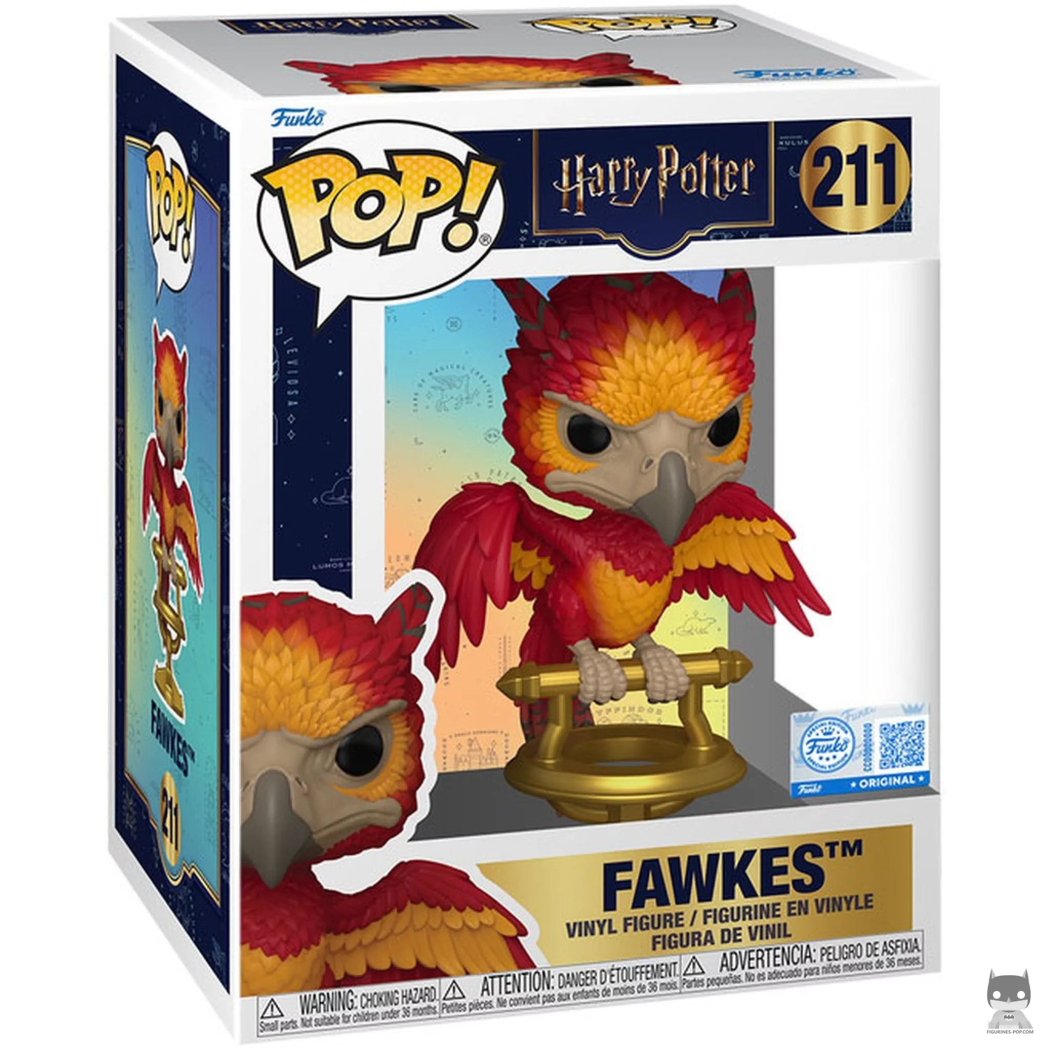 Figura Funko Pop! Fawkes en su caja