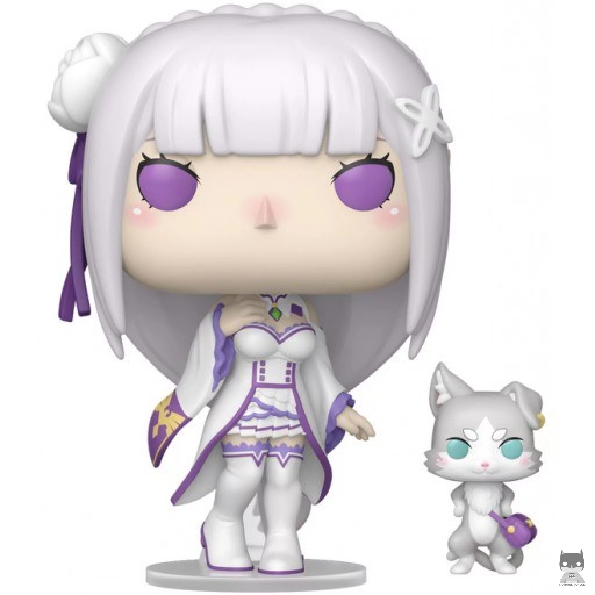 Figura Funko Pop! Emilia con Puck (Re:Zero - Empezar de cero en un mundo diferente)