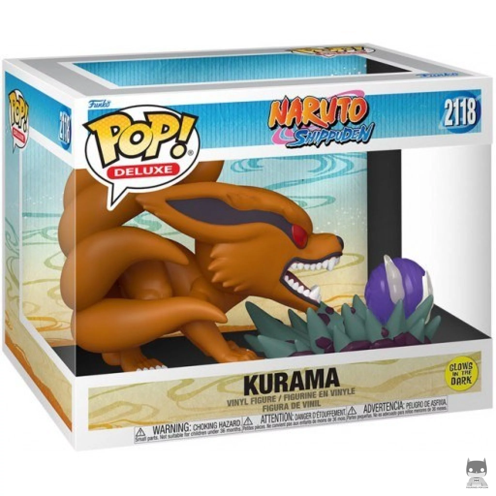 Figura Funko Pop! Kurama (Brilla en la oscuridad) en su caja