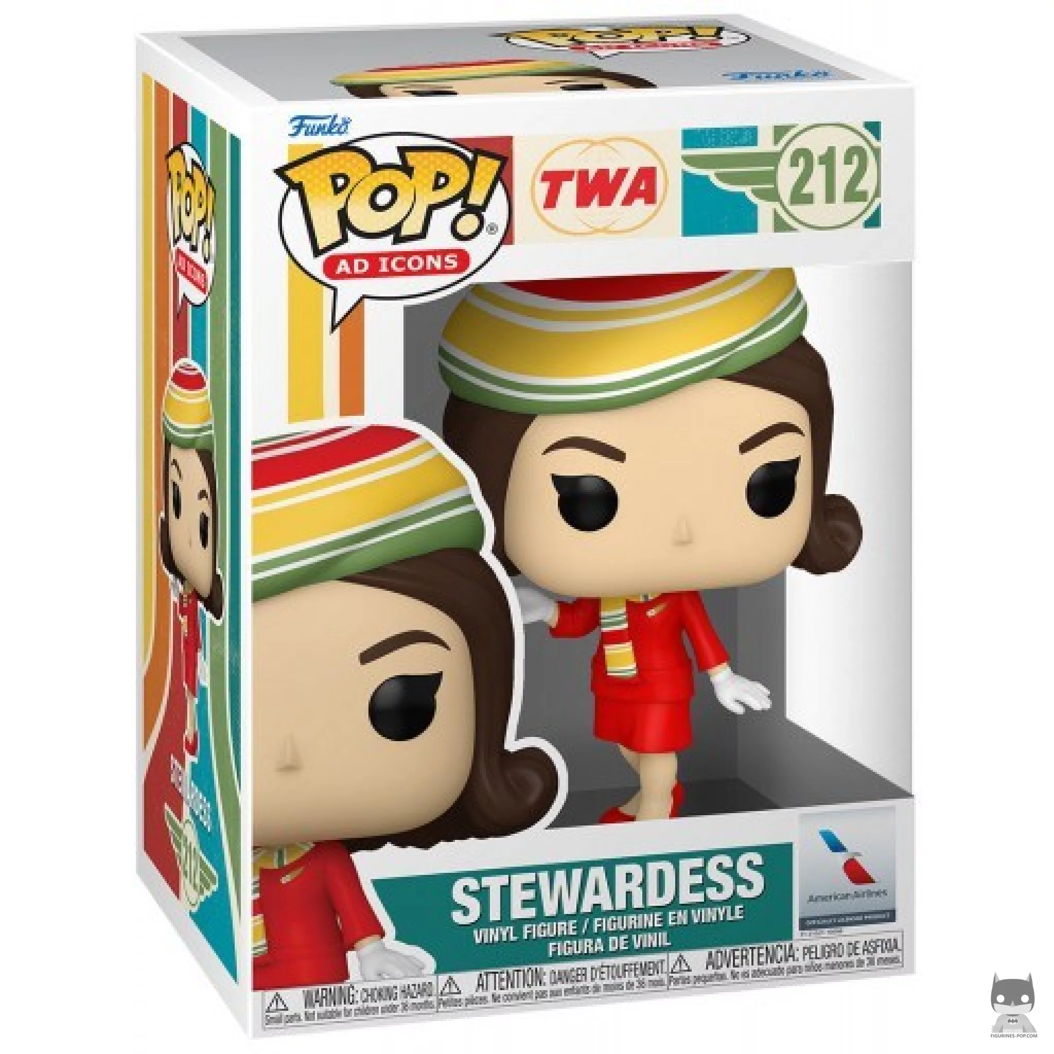 Figura Funko Pop! Azafata de TWA en su caja