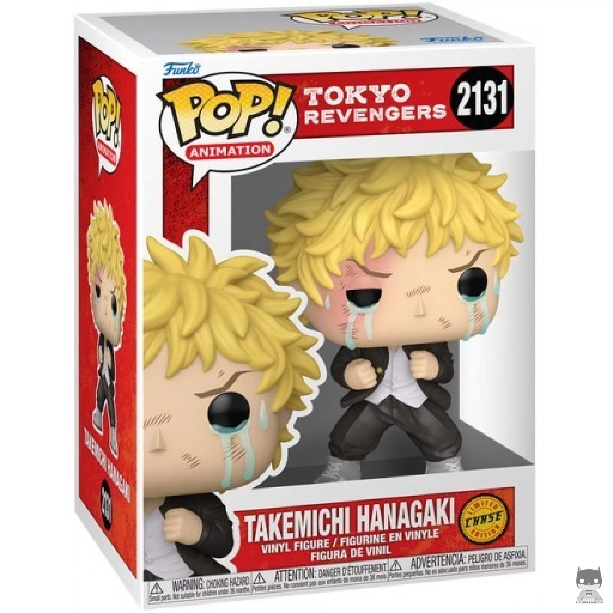 Figura Funko Pop! Takemichi Hanagaki (Chase) en su caja