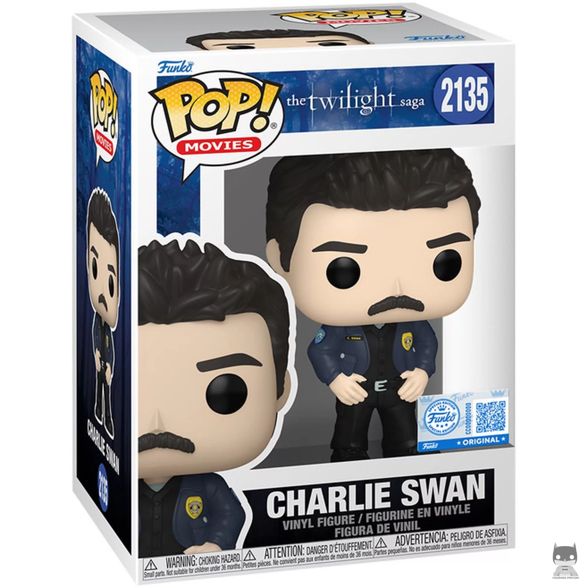 Figura Funko Pop! Charlie Swan en su caja