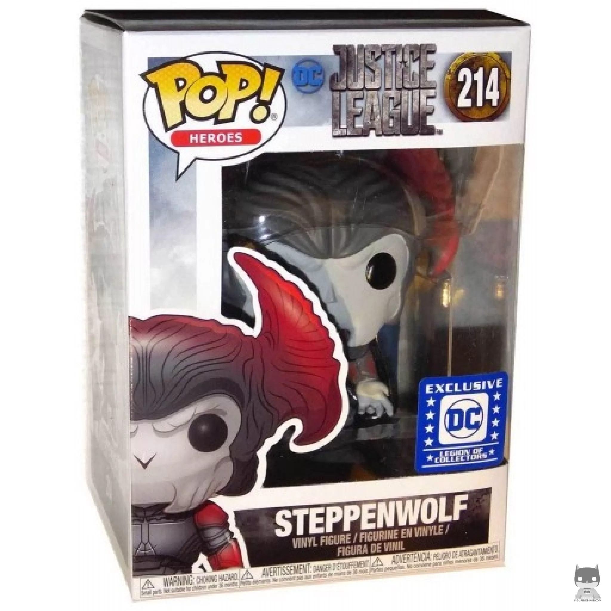 Figura Funko Pop! Steppenwolf en su caja