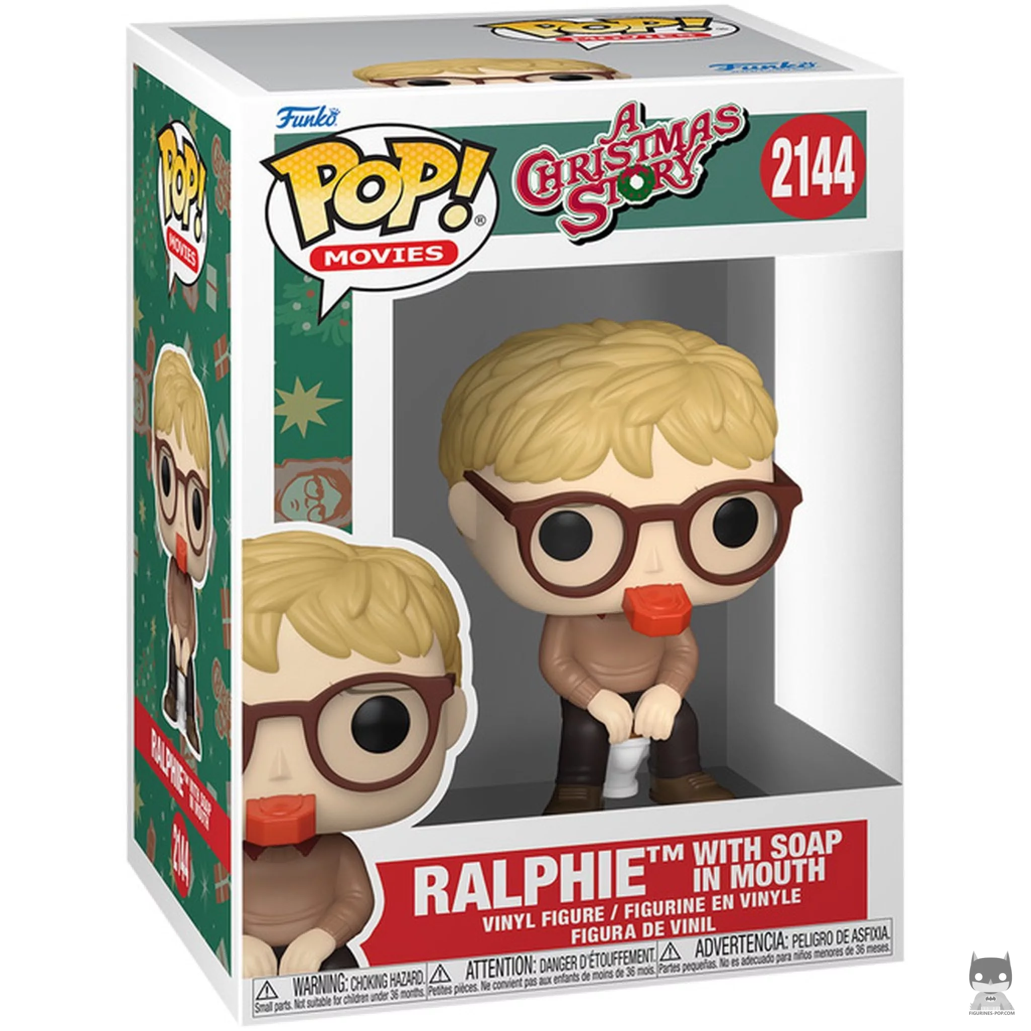 Figura Funko Pop! Ralphie con jabón en la boca en su caja