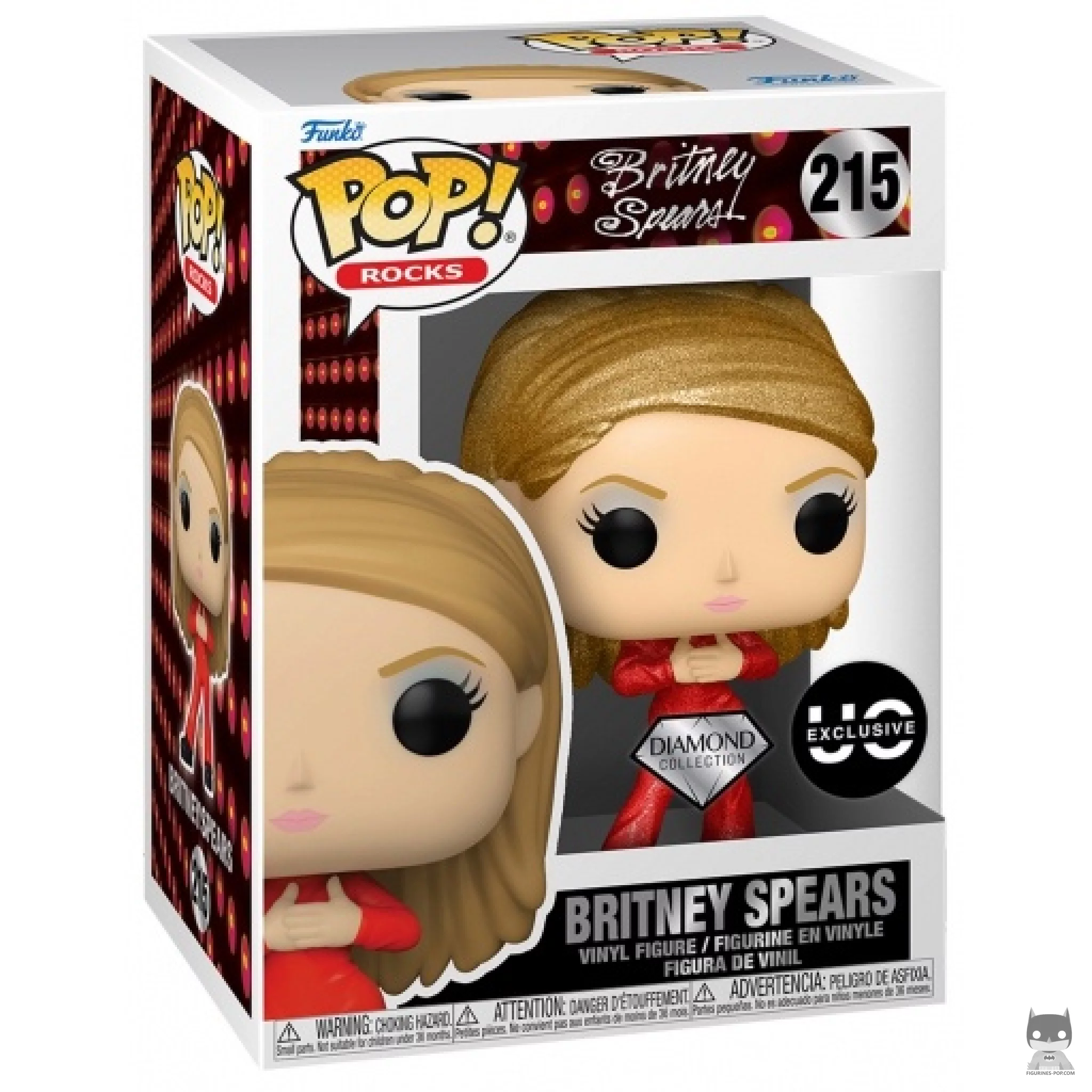 Figura Funko Pop! Britney Spears (Diamond Glitter) en su caja