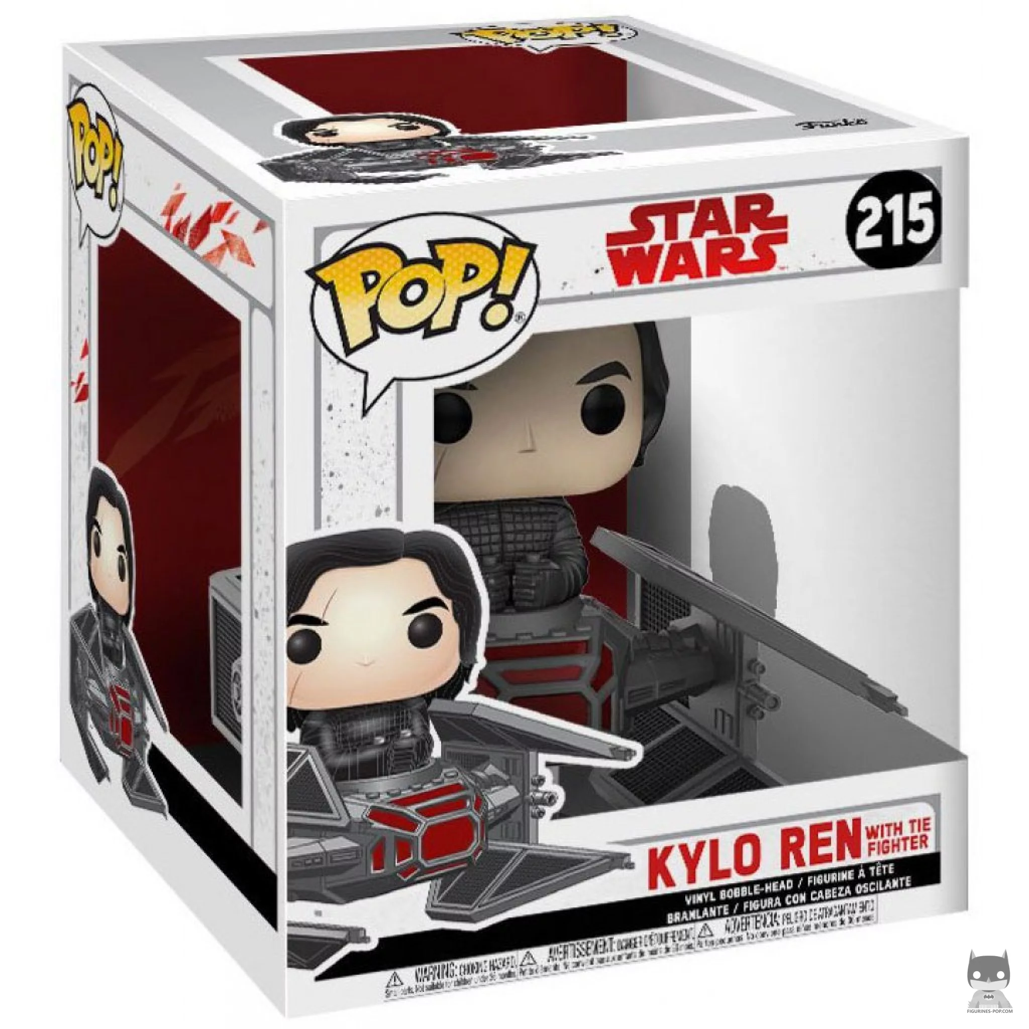 Figura Funko Pop! Kylo Ren en caza TIE en su caja