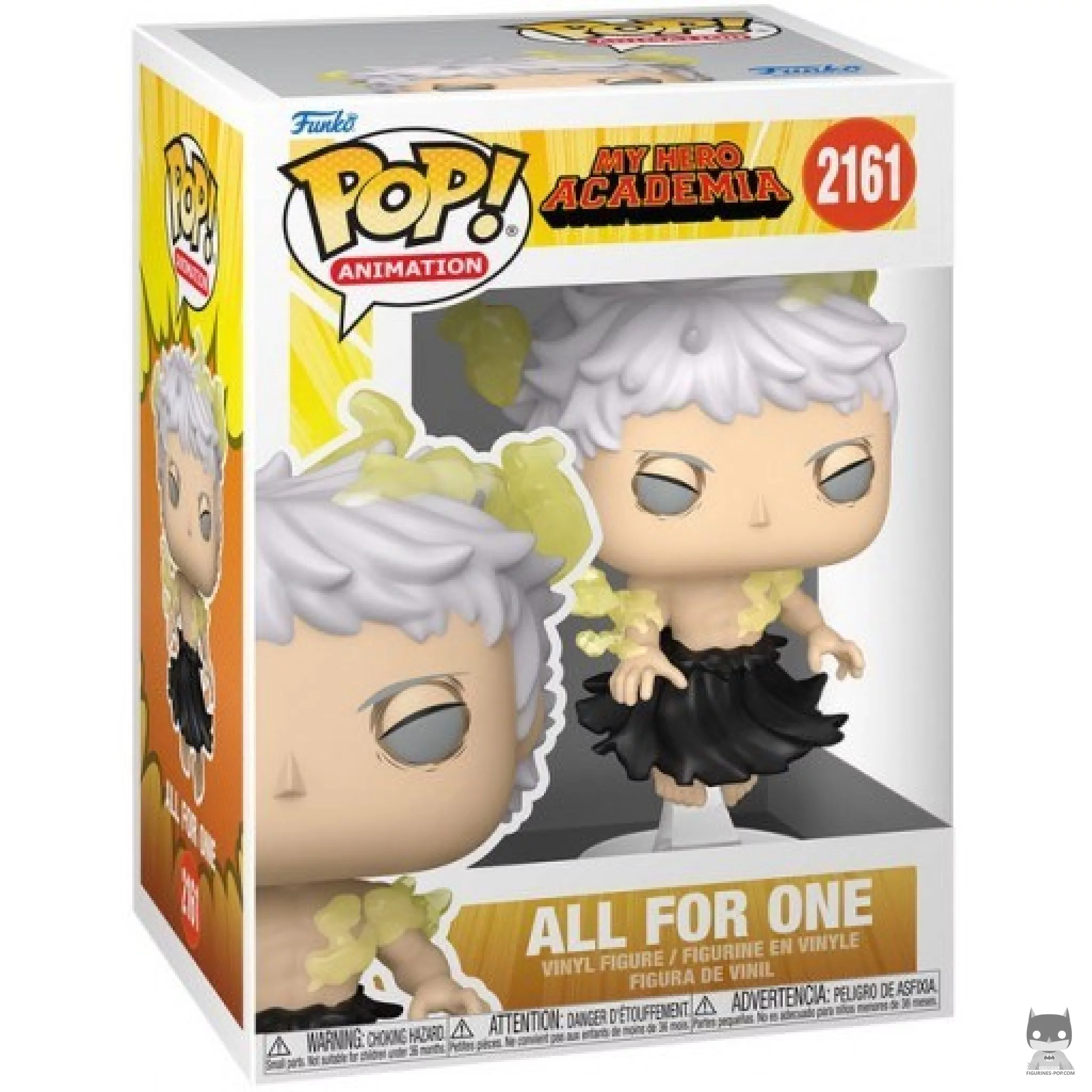 Figura Funko Pop! All For One en su caja