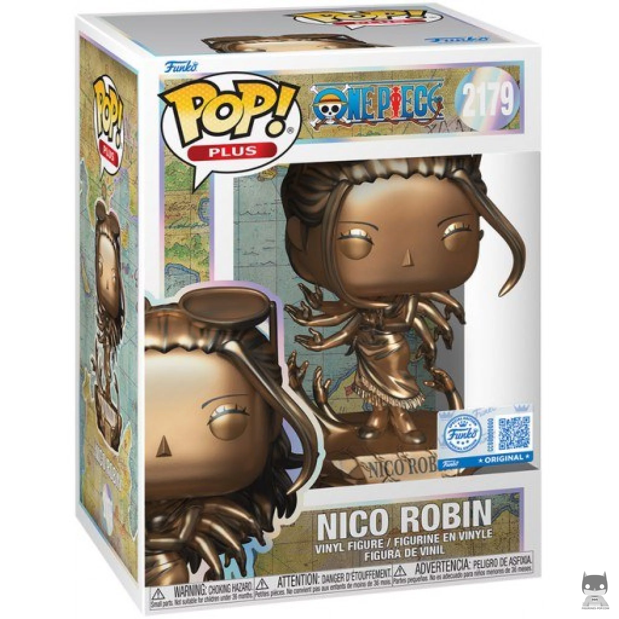 Figura Funko Pop! Nico Robin (Bronce) en su caja