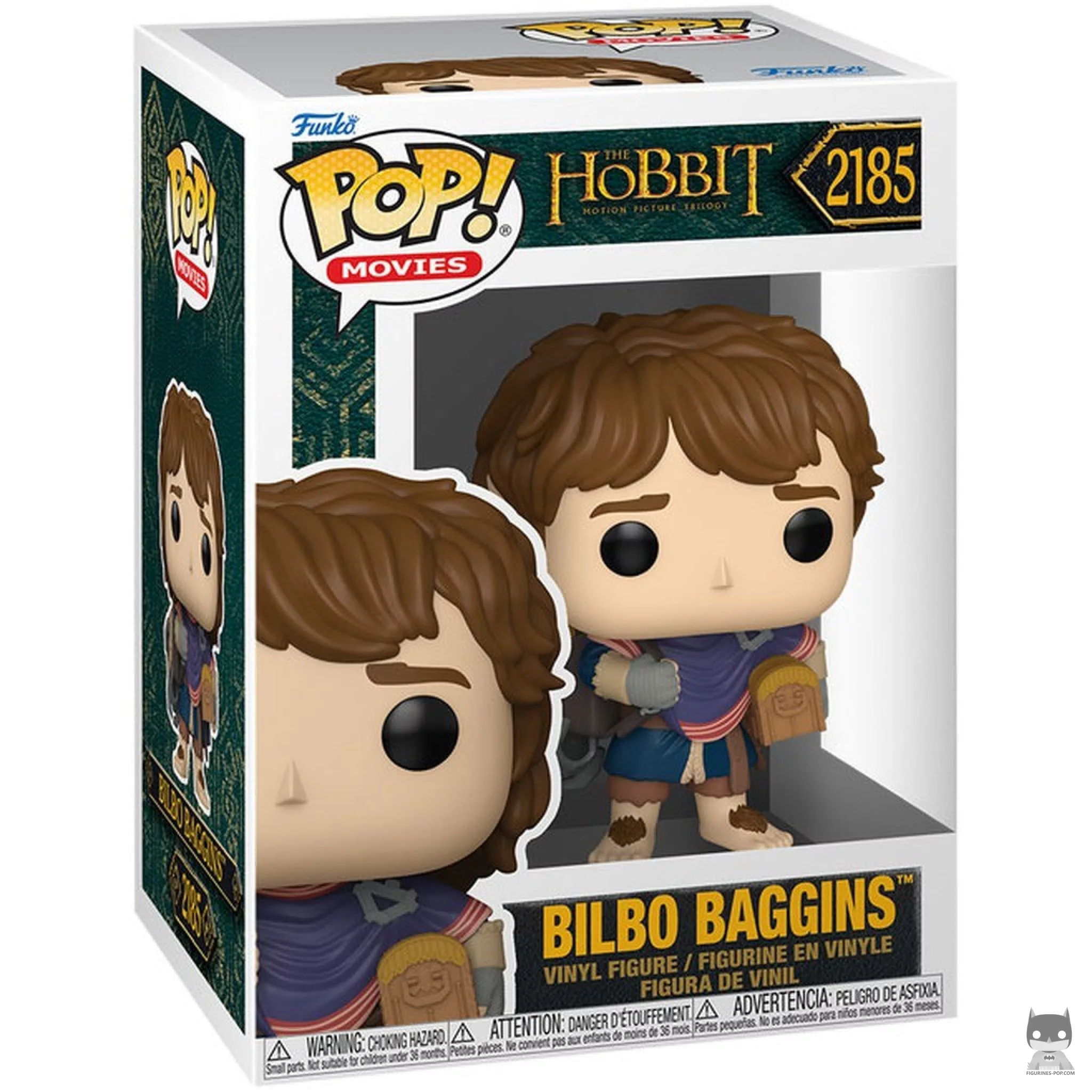Figura Funko Pop! Bilbo Bolsón con cofre en su caja