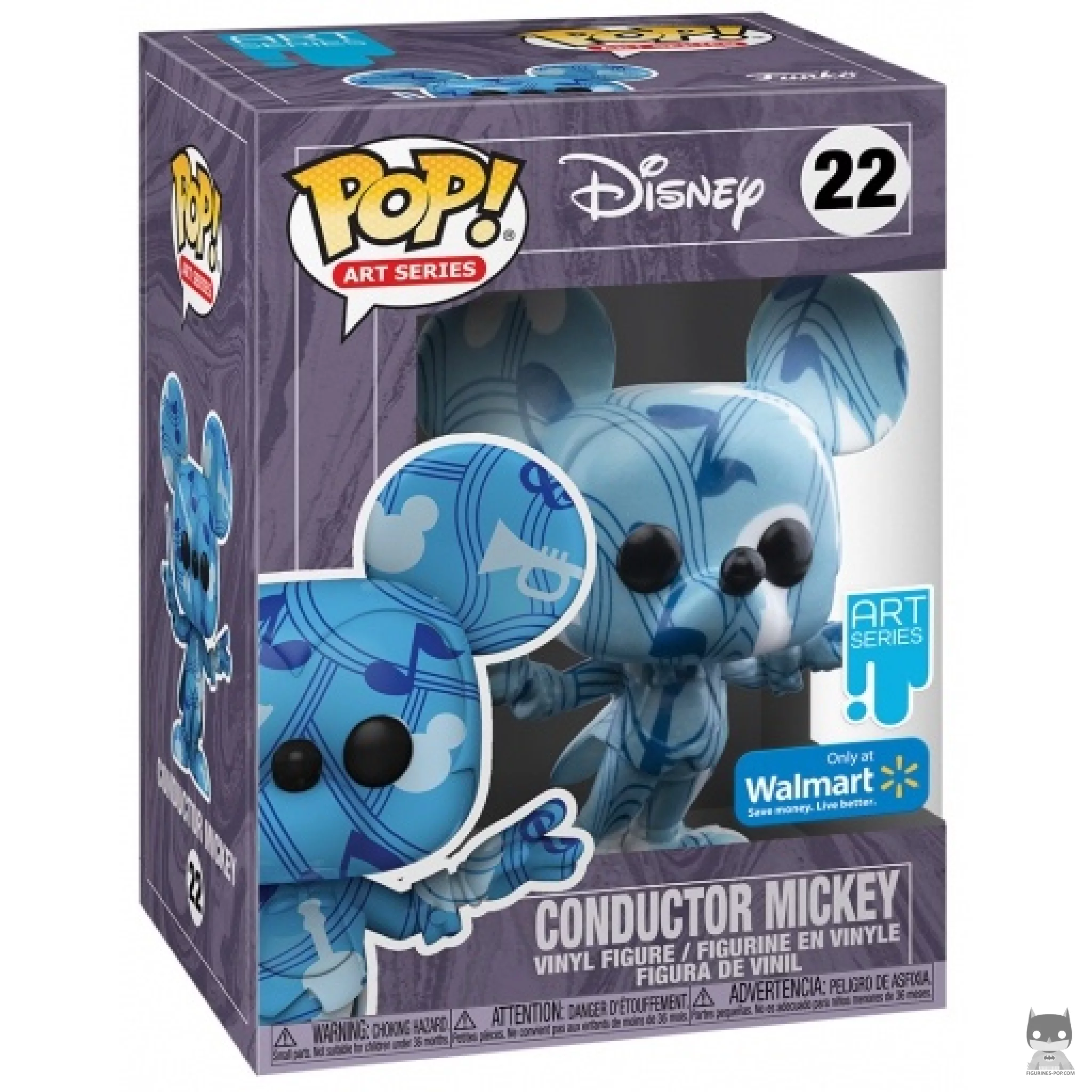 Figura Funko Pop! Mickey maquinista en su caja