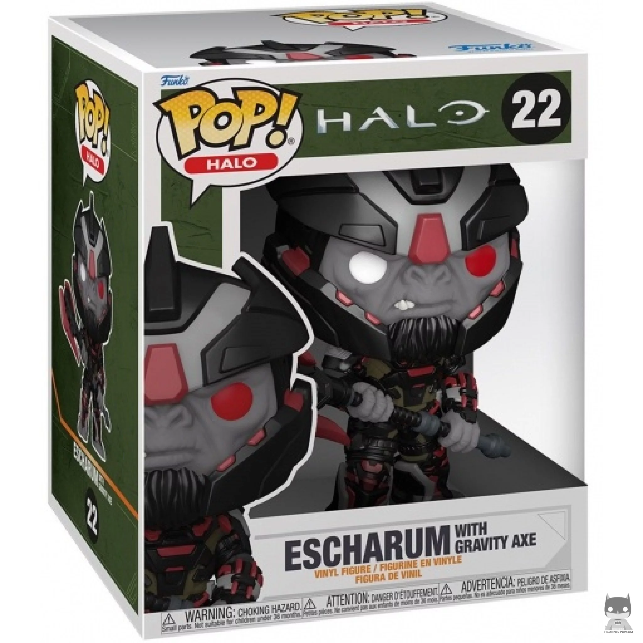 Figura Funko Pop! Escharum con hacha gravitatoria en su caja