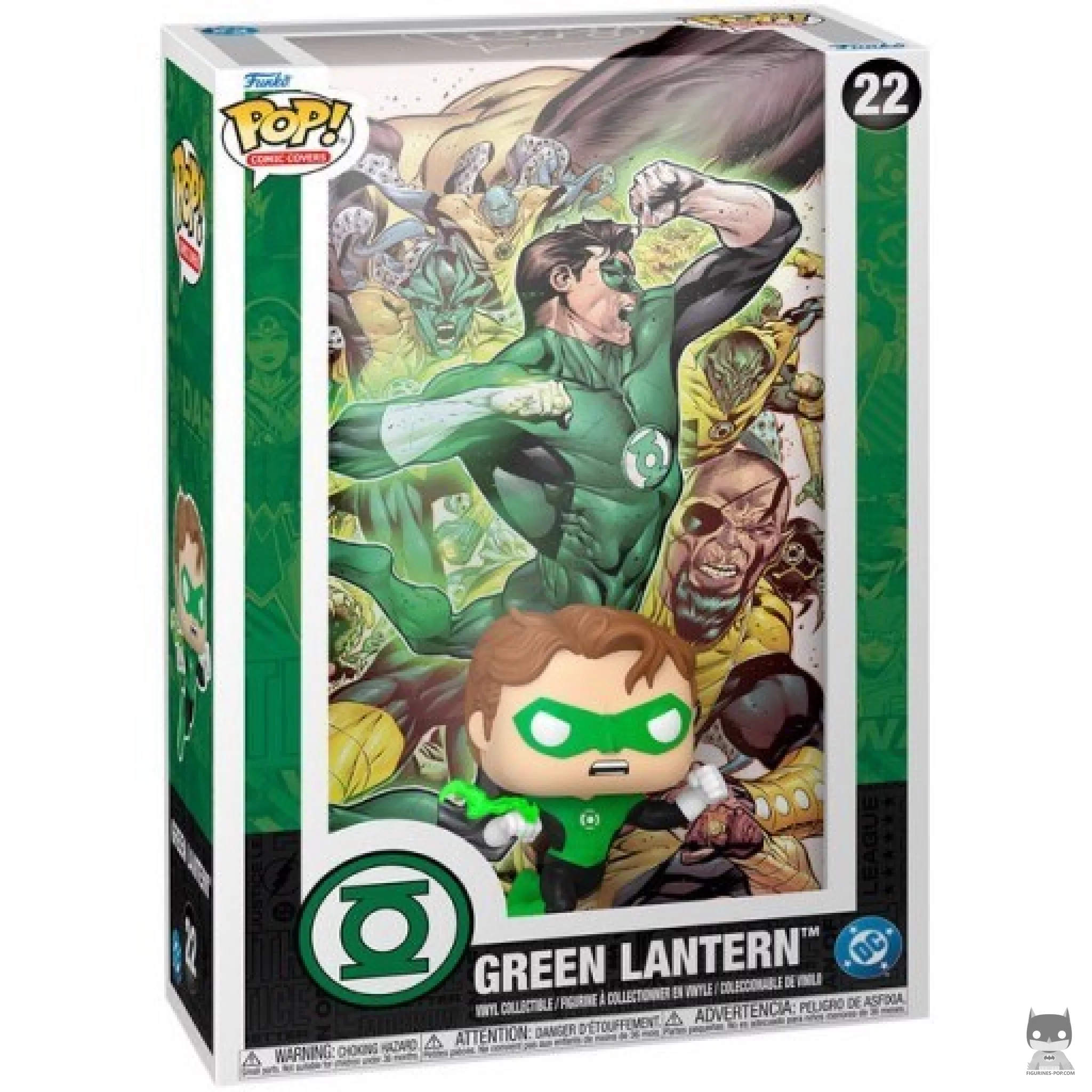 Figura Funko Pop! Linterna Verde - Portada de cómic en su caja
