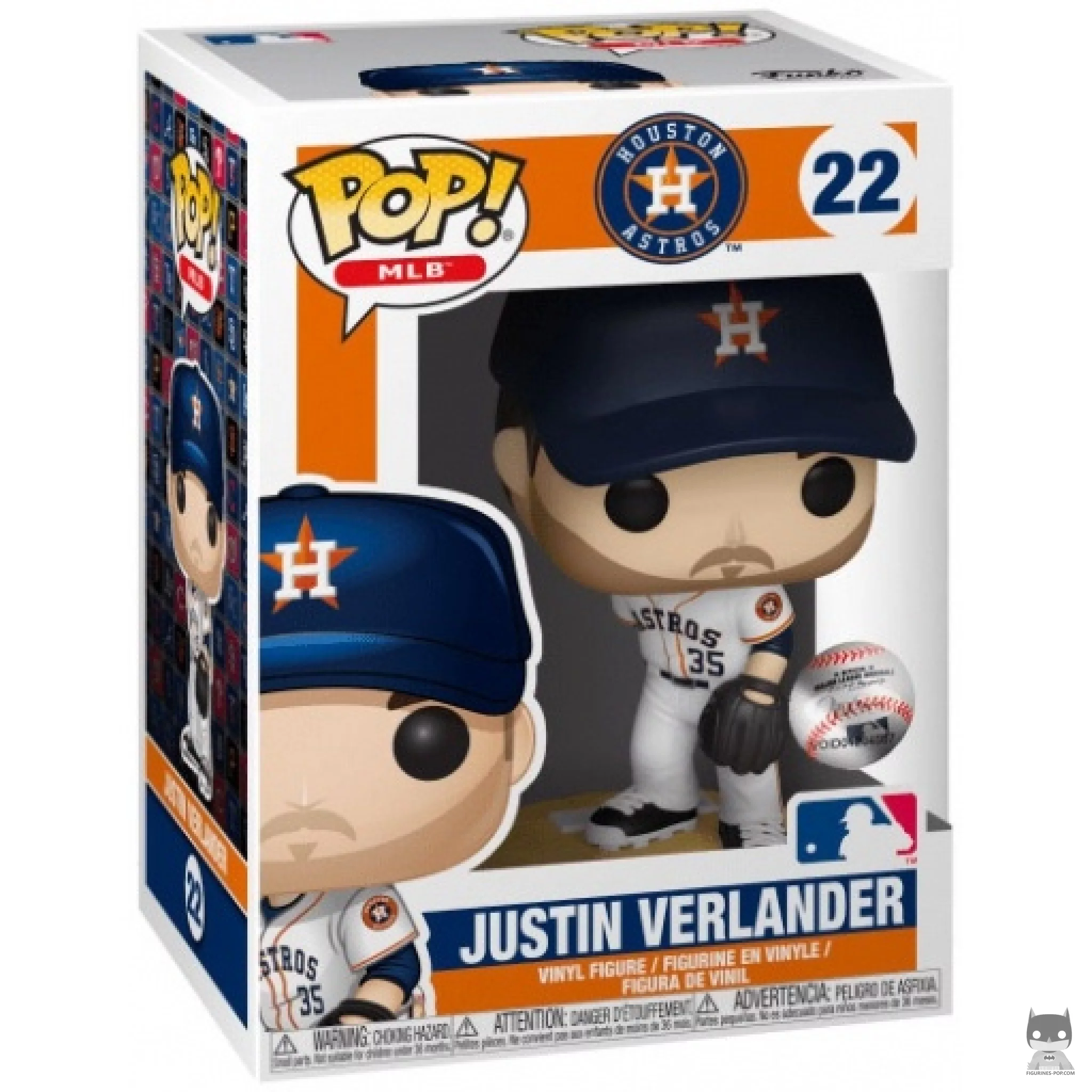 Figura Funko Pop! Justin Verlander en su caja