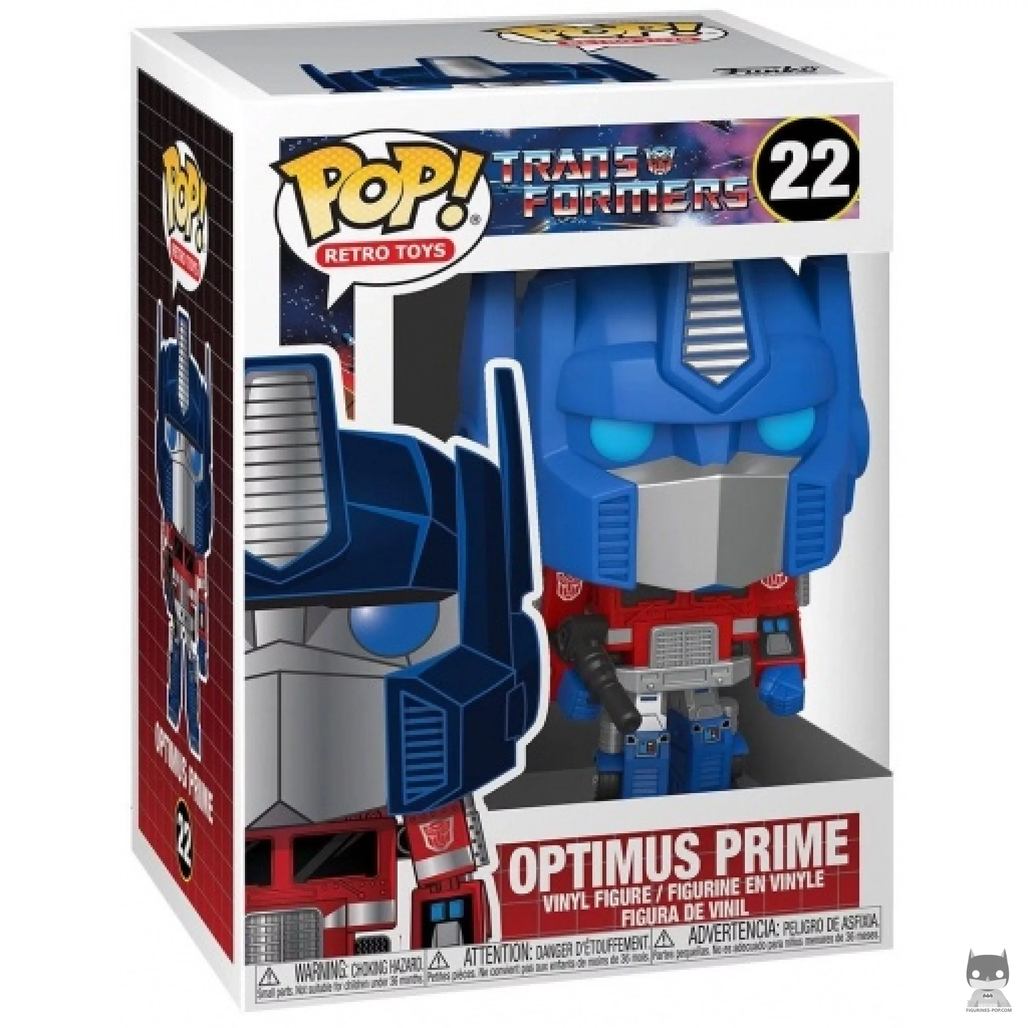Figura Funko Pop! Optimus Prime en su caja