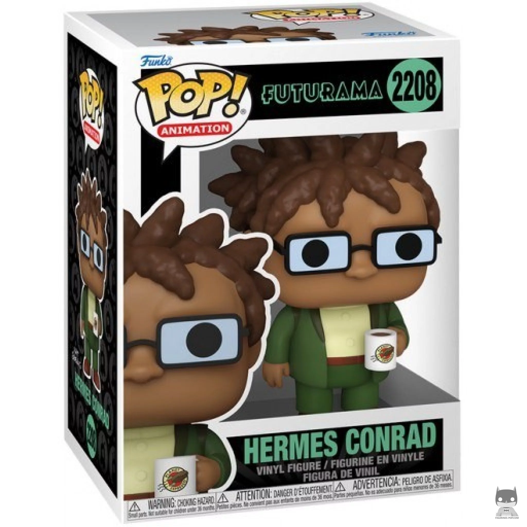 Figura Funko Pop! Hermes Conrad en su caja