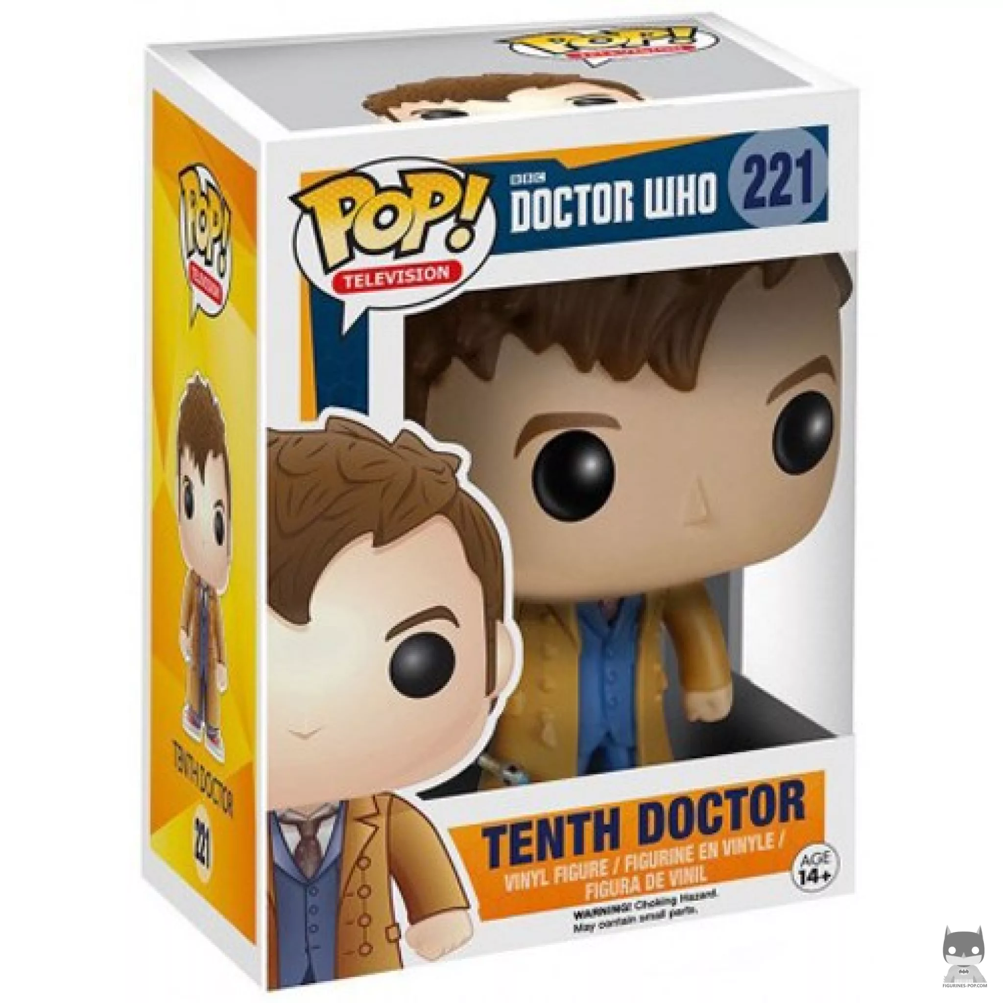 Figura Funko Pop! Décimo Doctor en su caja