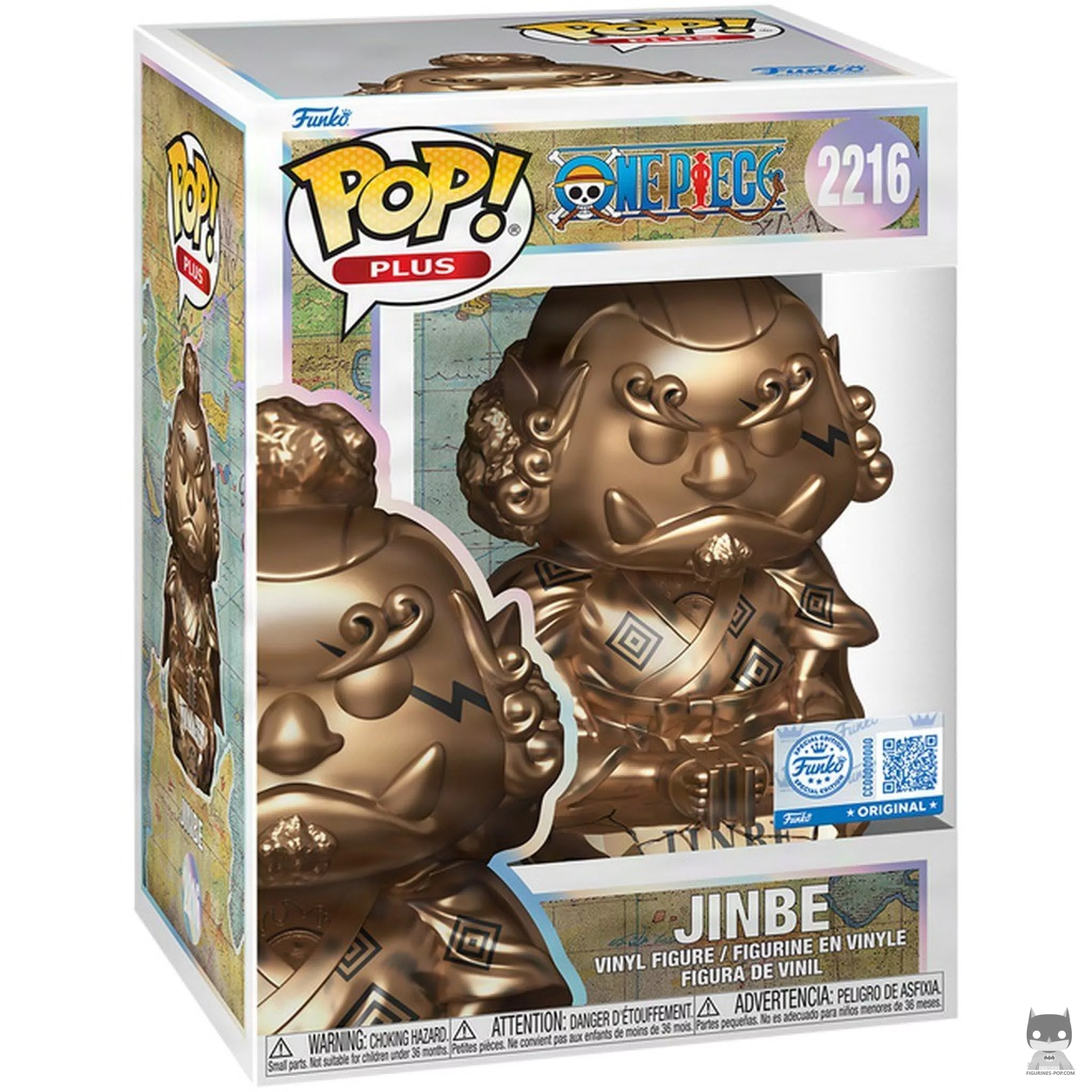 Figura Funko Pop! Jinbe (Bronce) en su caja