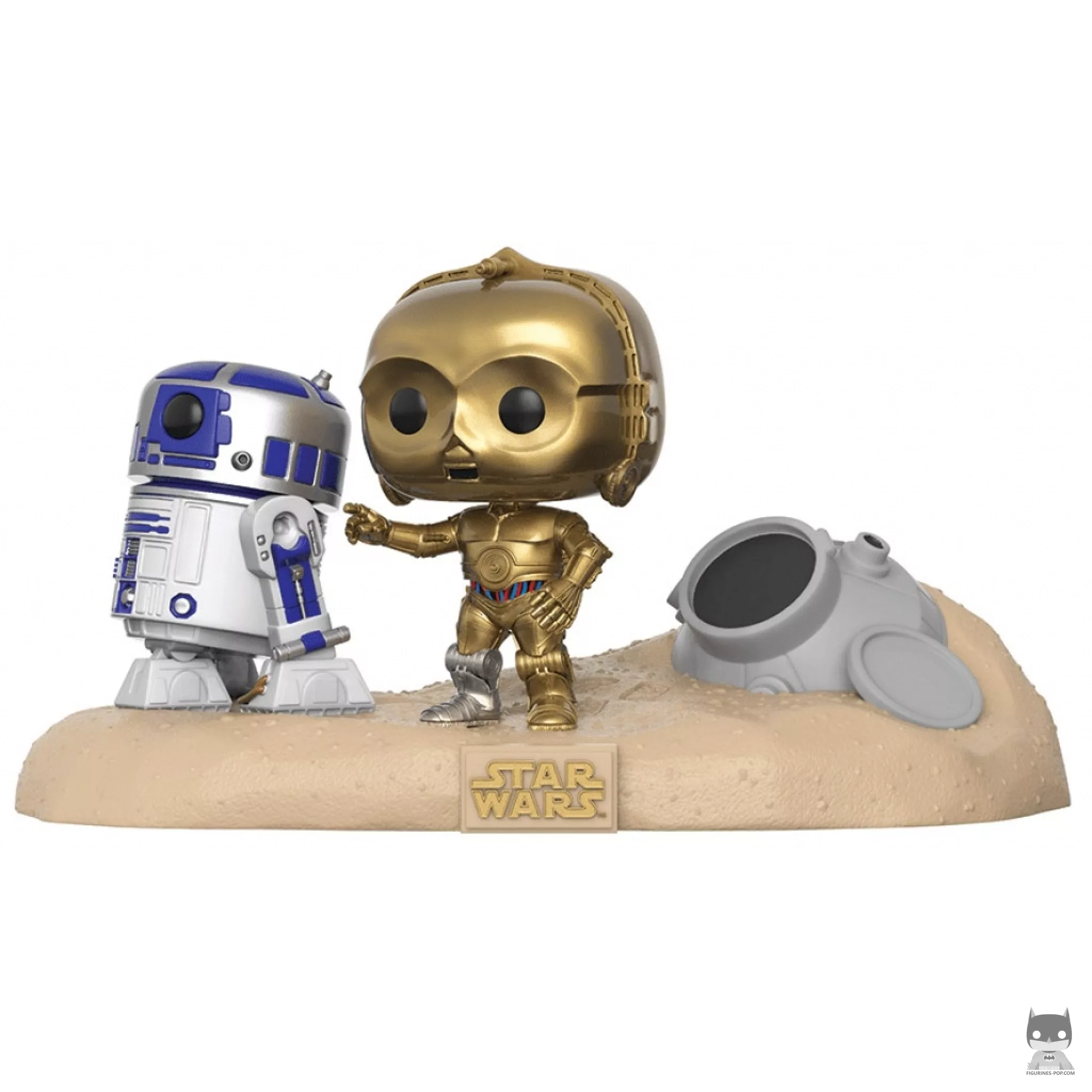 Figura Funko Pop! R2-D2 & C-3PO en el desierto (Star Wars: Episodio IV, Una nueva esperanza)