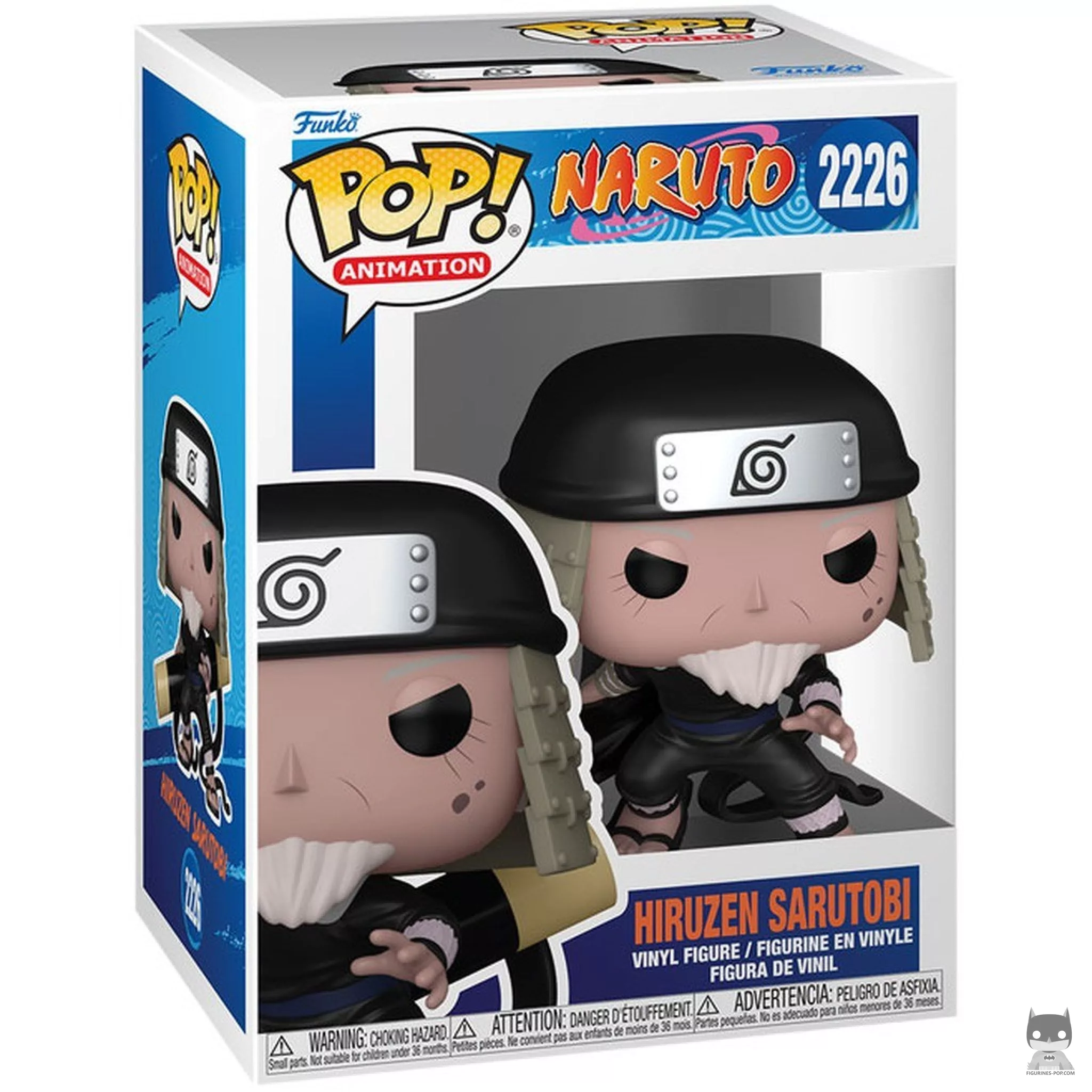 Figura Funko Pop! Hiruzen Sarutobi en su caja