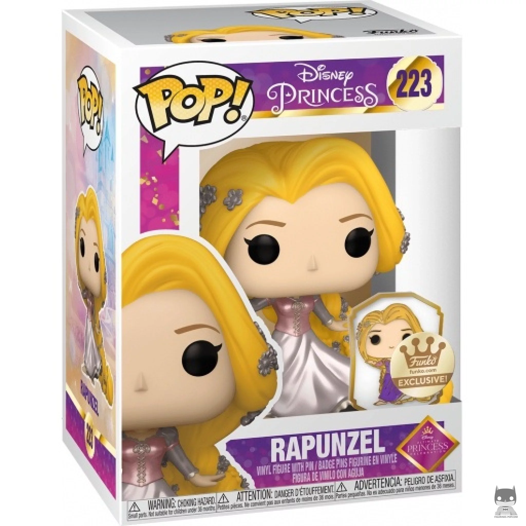 Figura Funko Pop! Rapunzel (Dorado) en su caja