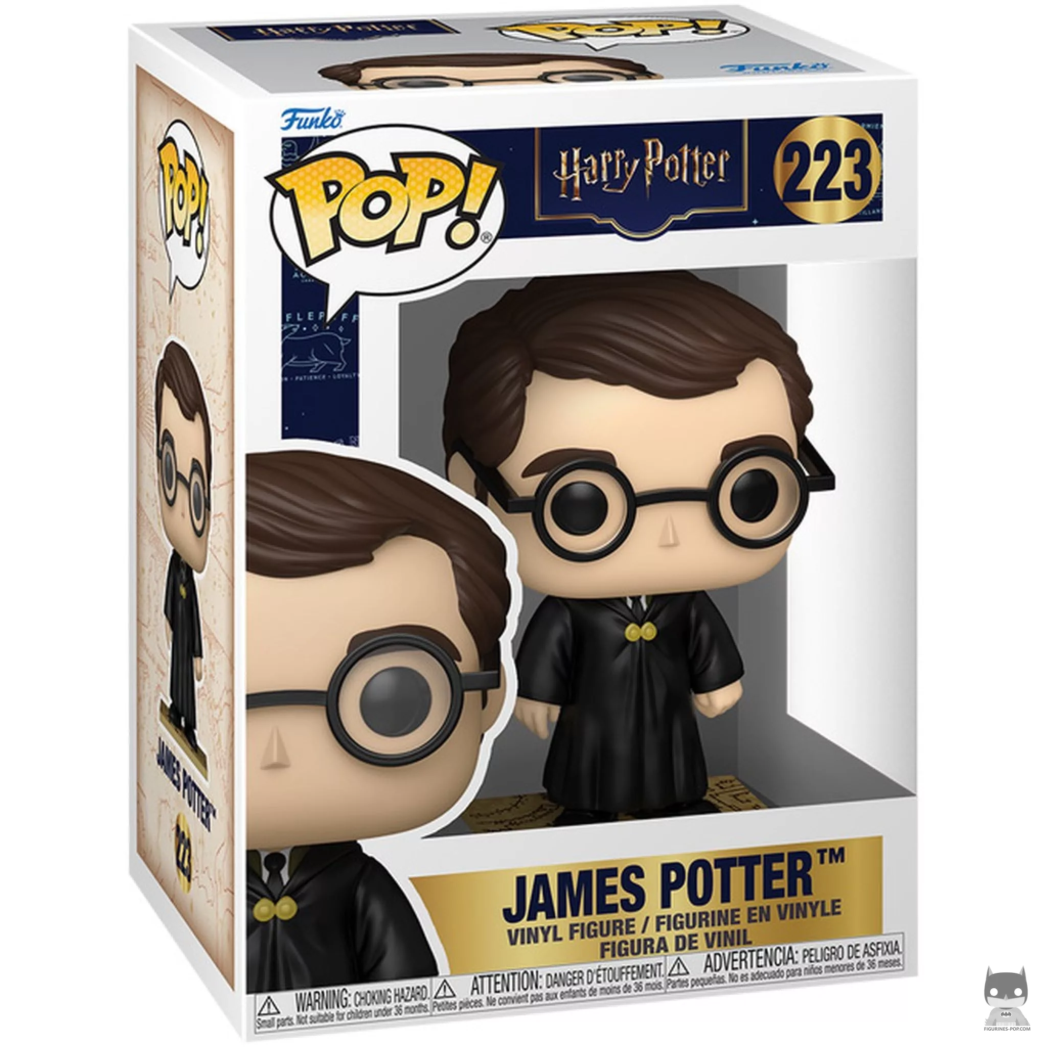 Figura Funko Pop! James Potter (Mapa del Merodeador) en su caja
