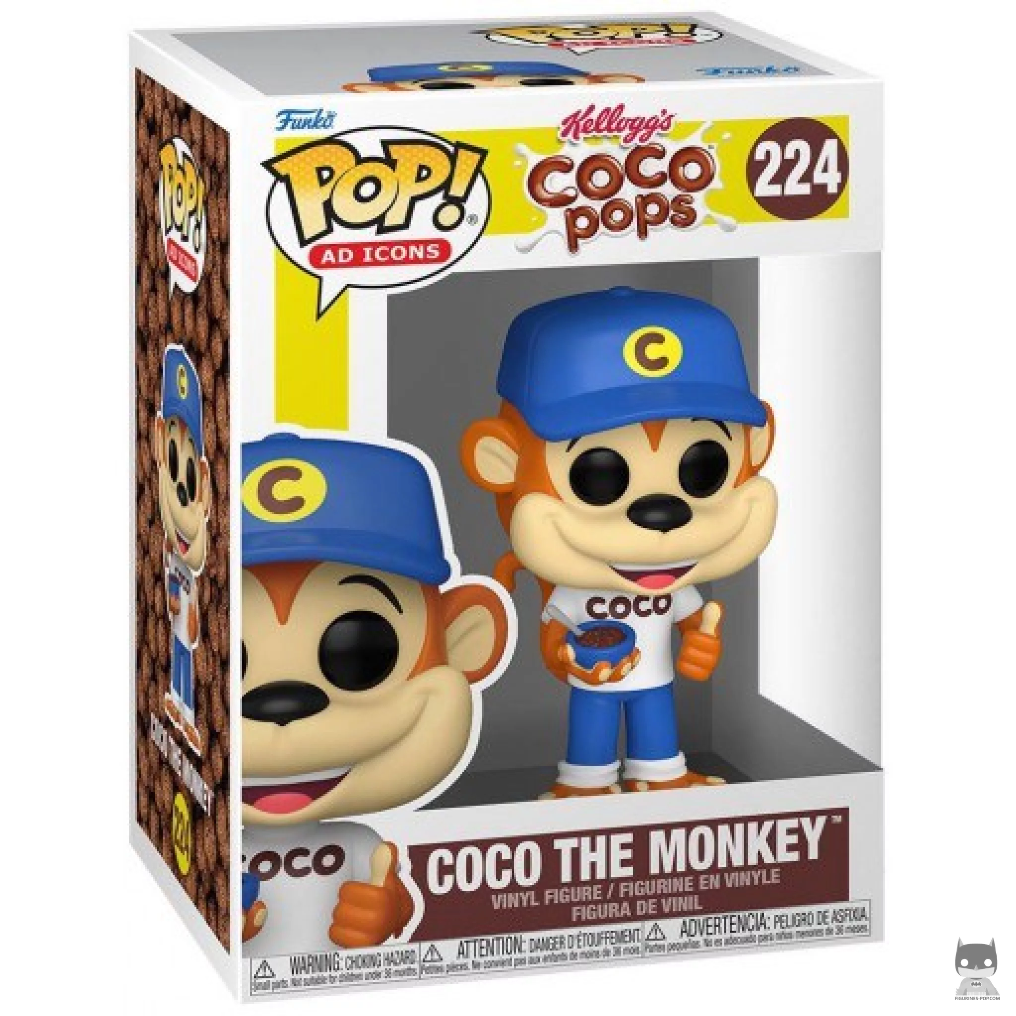 Figura Funko Pop! Coco el mono (Choco Krispies de Kellogg's) en su caja