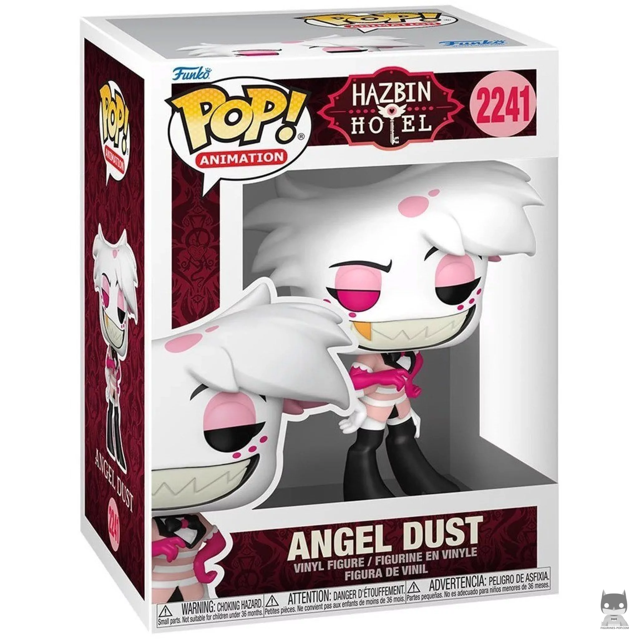 Figura Funko Pop! Angel Dust en su caja