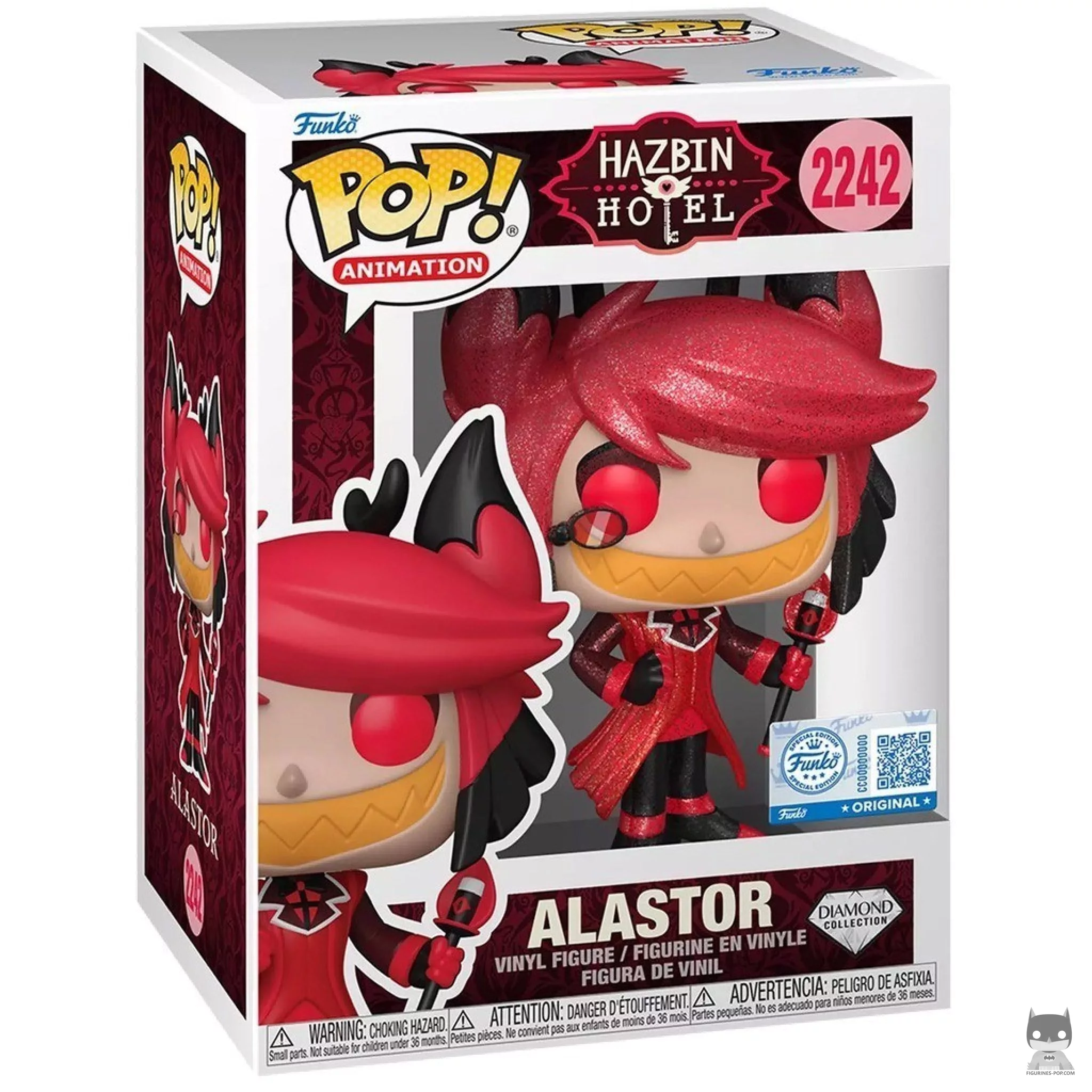 Figura Funko Pop! Alastor (Purpurina de diamante) en su caja