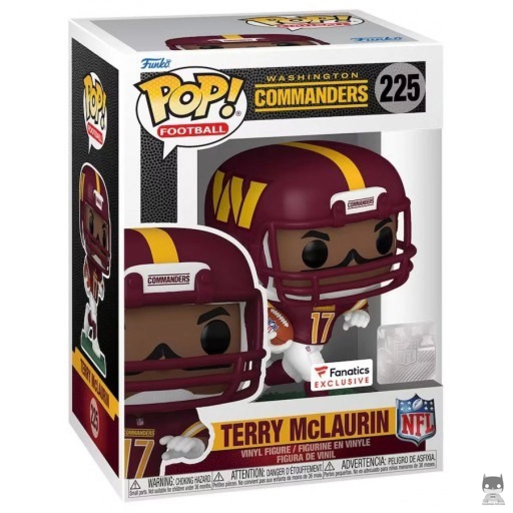 Figura Funko Pop! Terry Mclaurin en su caja