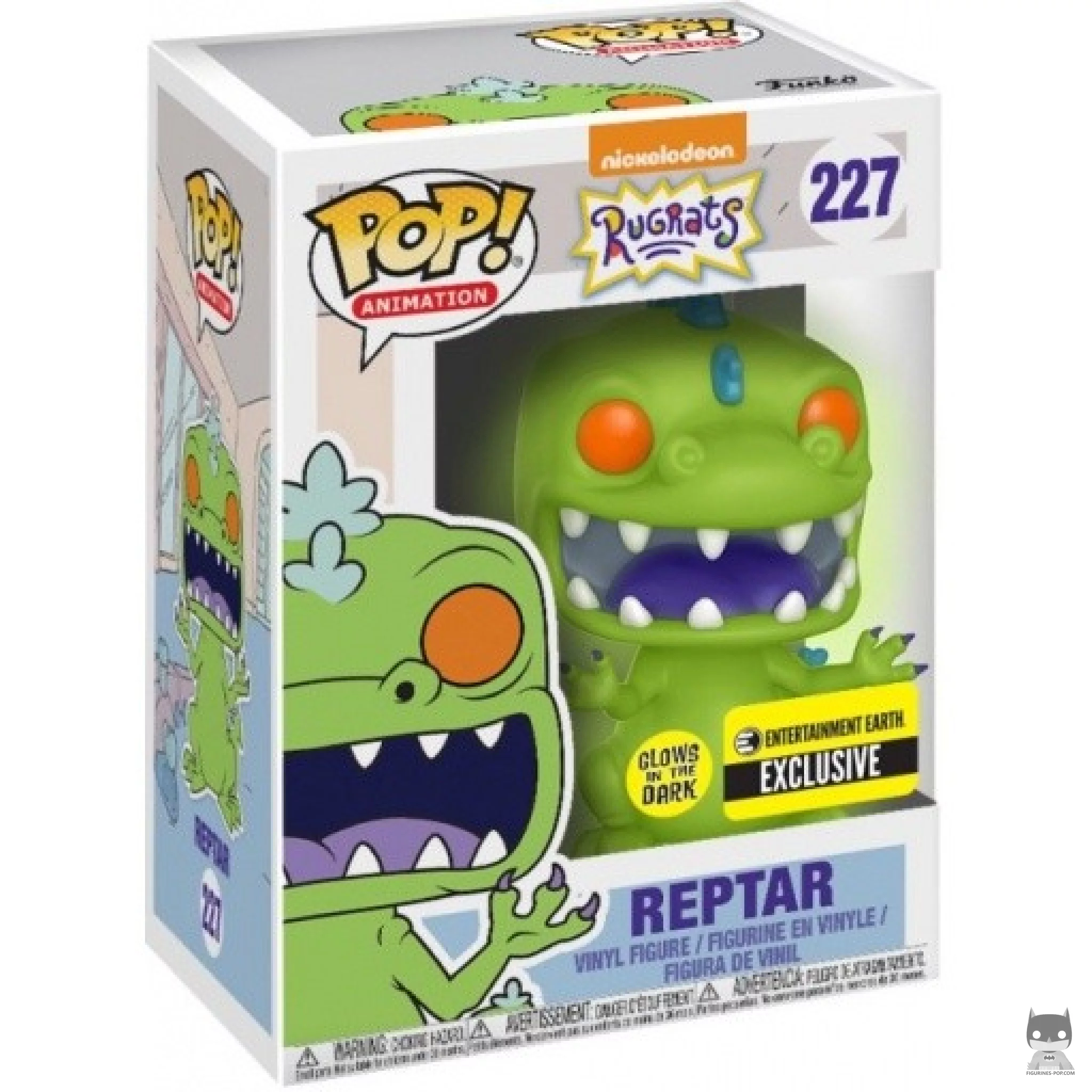 Figura Funko Pop! Reptar (Brilla en la oscuridad) en su caja