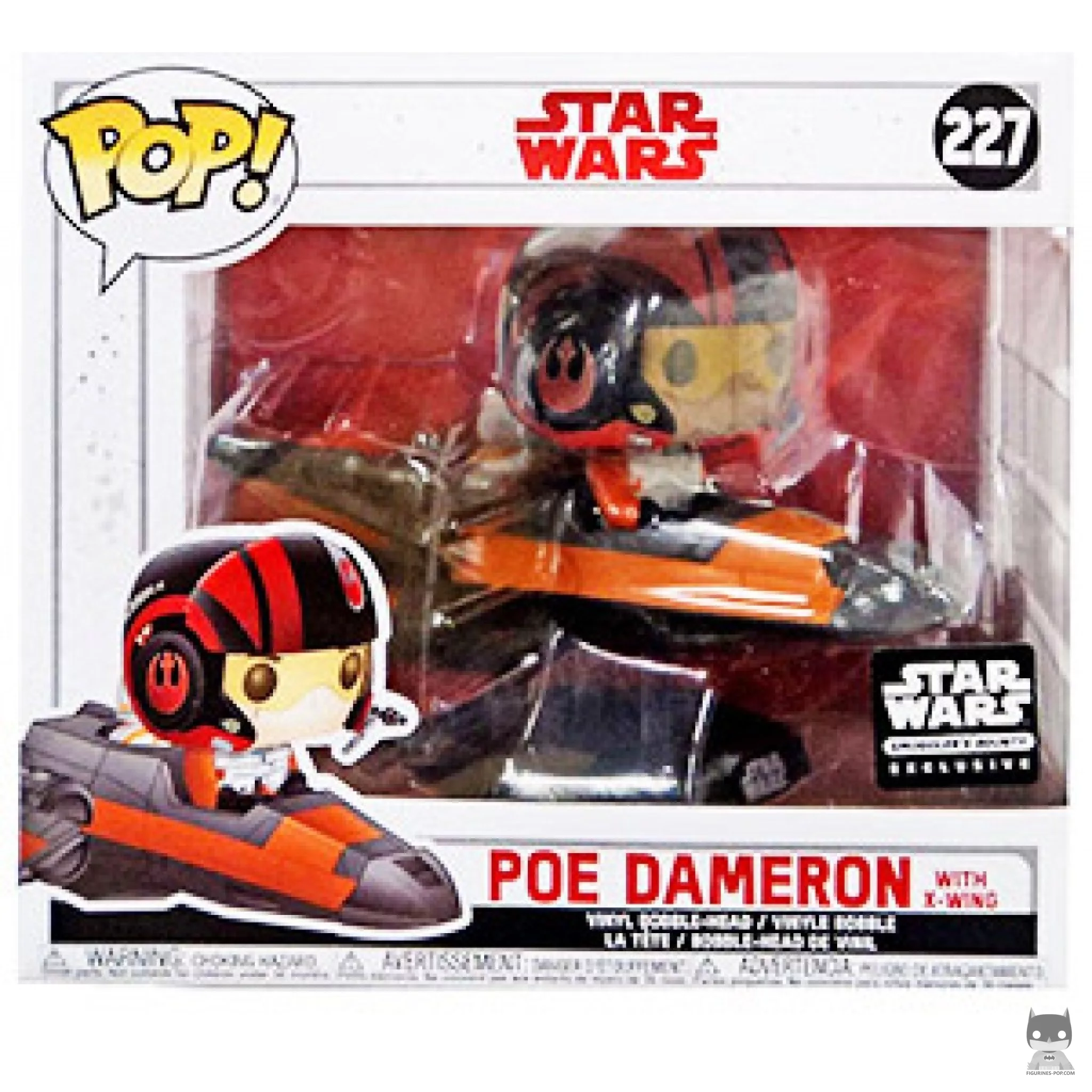 Figura Funko Pop! Poe Dameron con Ala-X en su caja