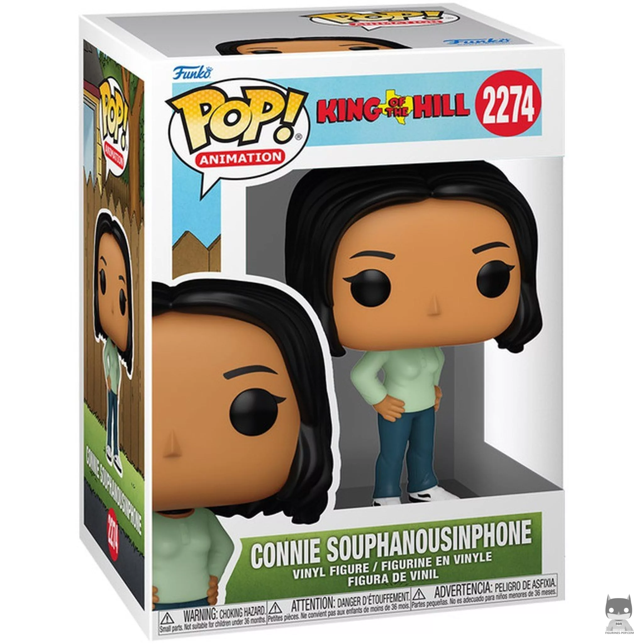 Figura Funko Pop! Connie Souphanousinphone en su caja