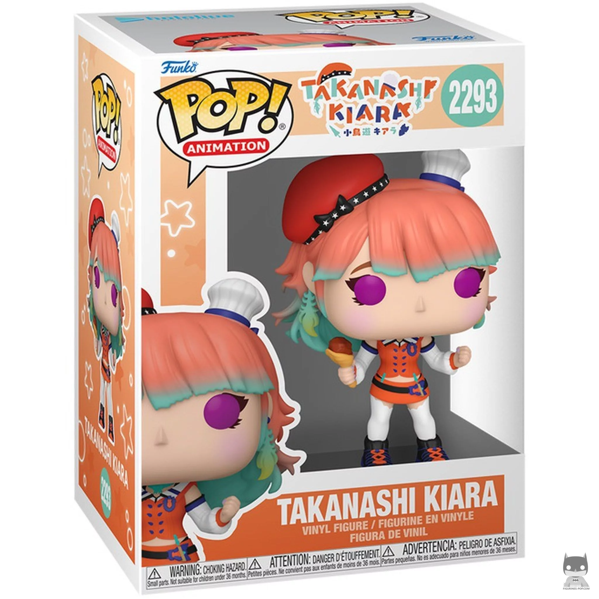 Figura Funko Pop! Takanashi Kiara en su caja