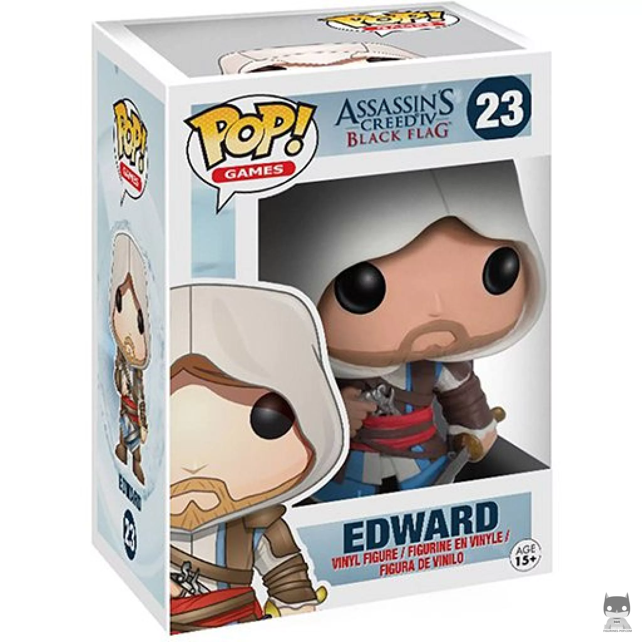 Figura Funko Pop! Edward Kenway en su caja