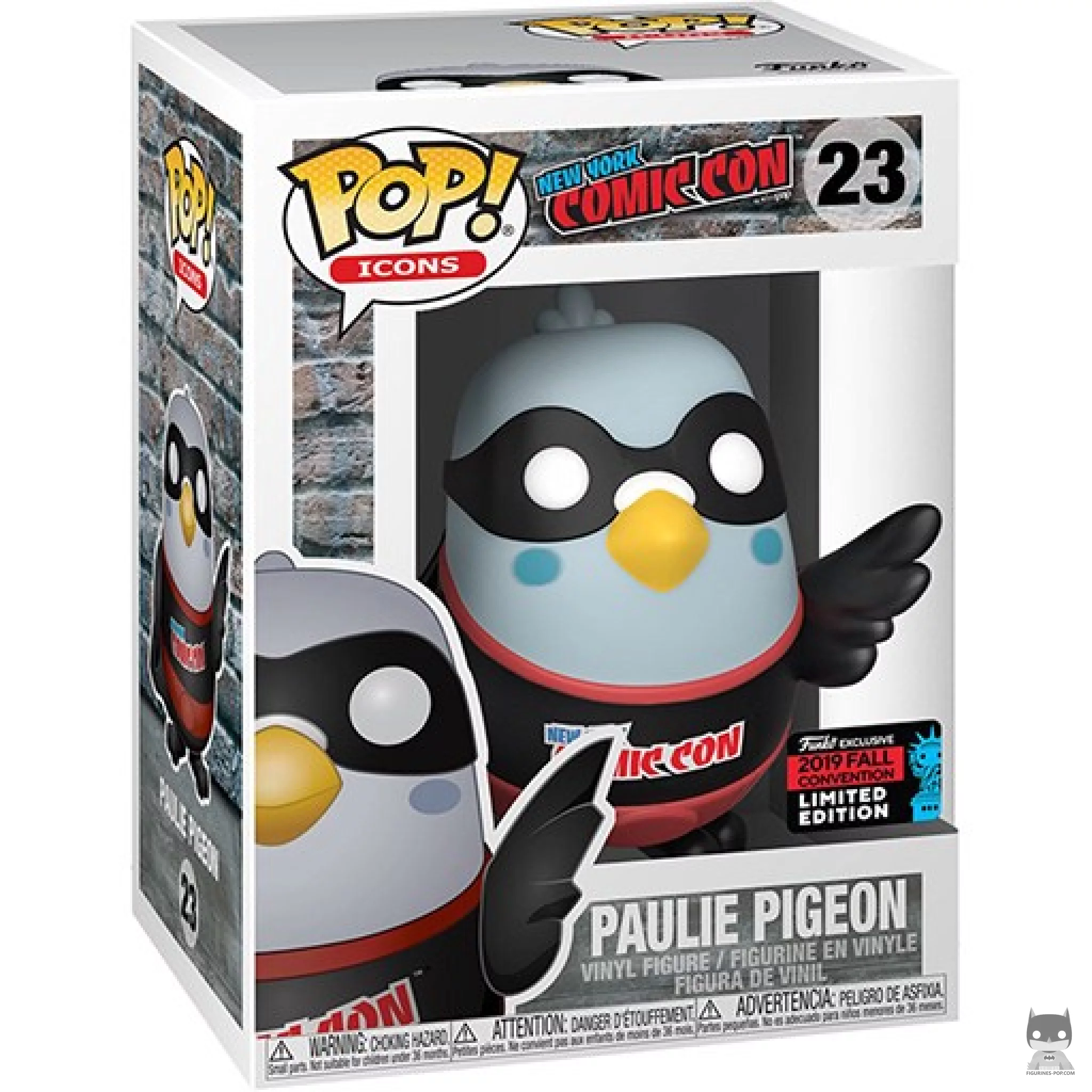 Figura Funko Pop! Paulie Pigeon (Negro) en su caja